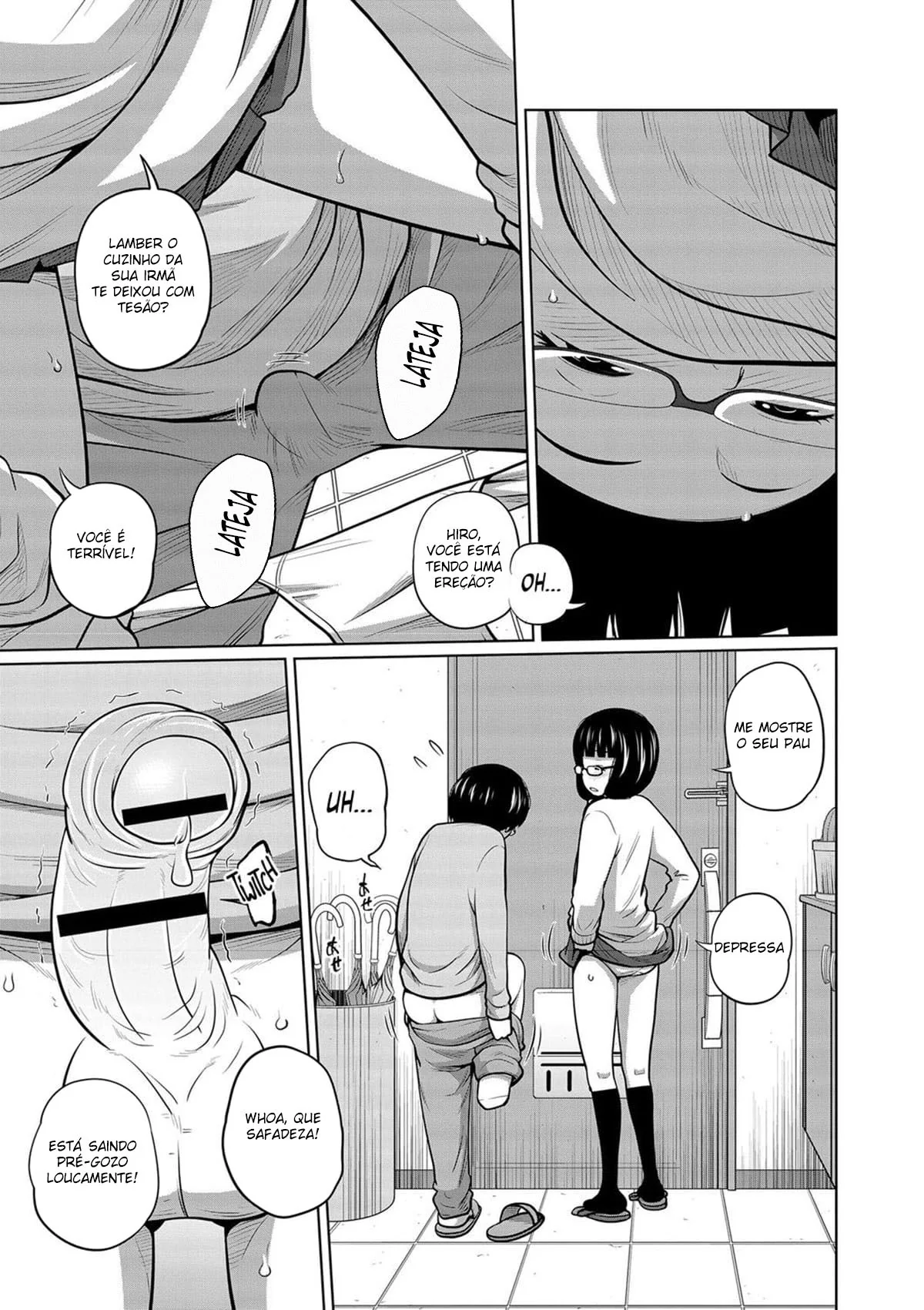 Irmã Safada Dando a Buceta para seu Irmão – Hentai HQ