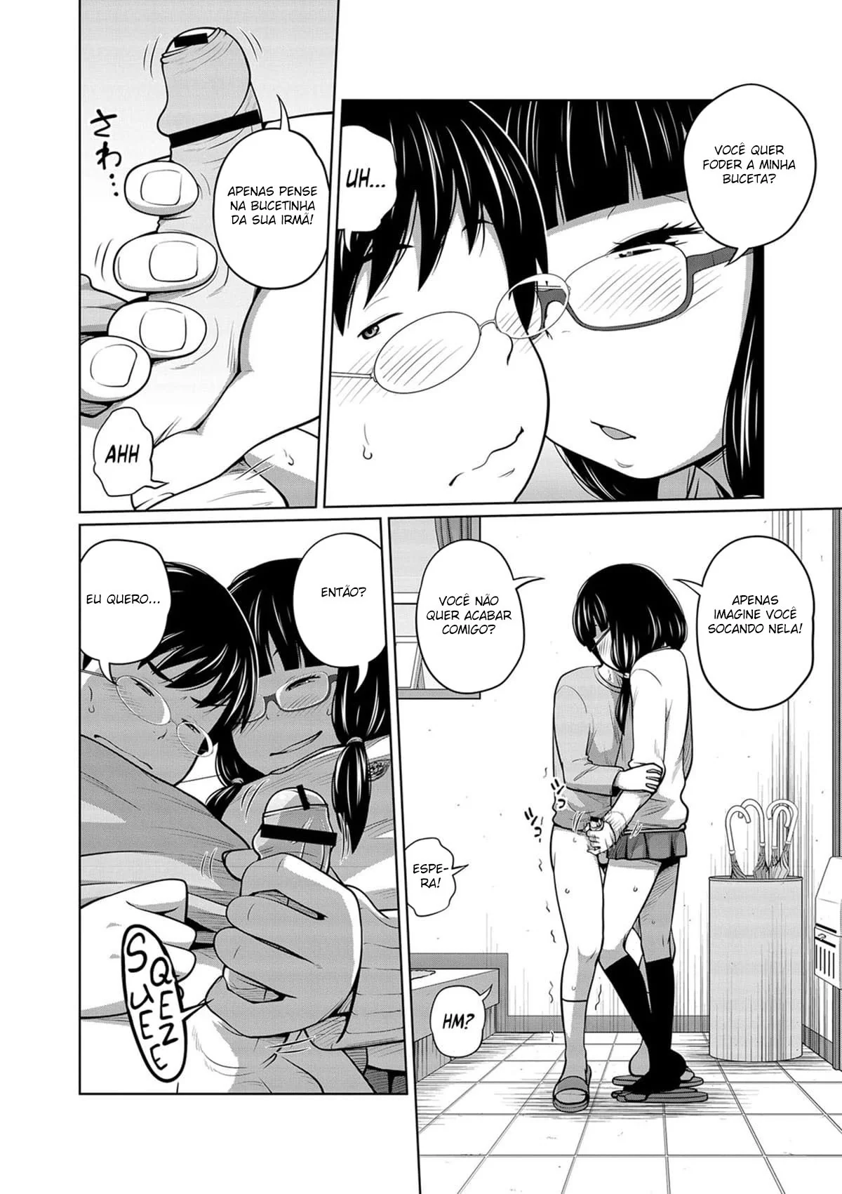 Irmã Safada Dando a Buceta para seu Irmão – Hentai HQ