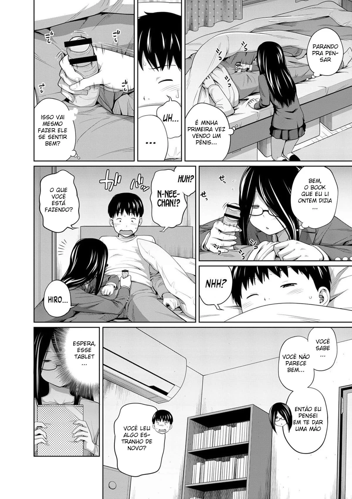 Irmã Safada Dando a Buceta para seu Irmão – Hentai HQ