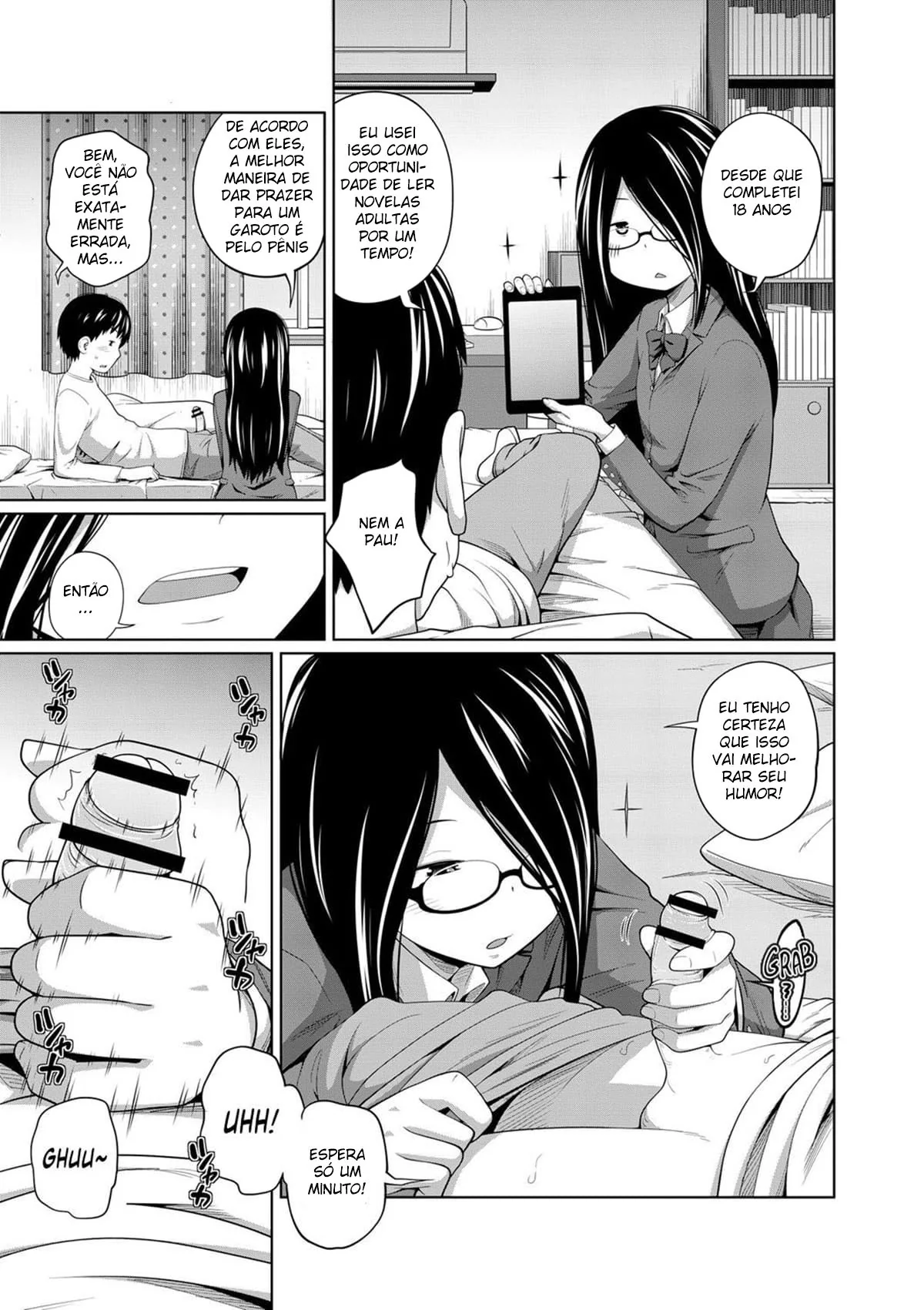 Irmã Safada Dando a Buceta para seu Irmão – Hentai HQ