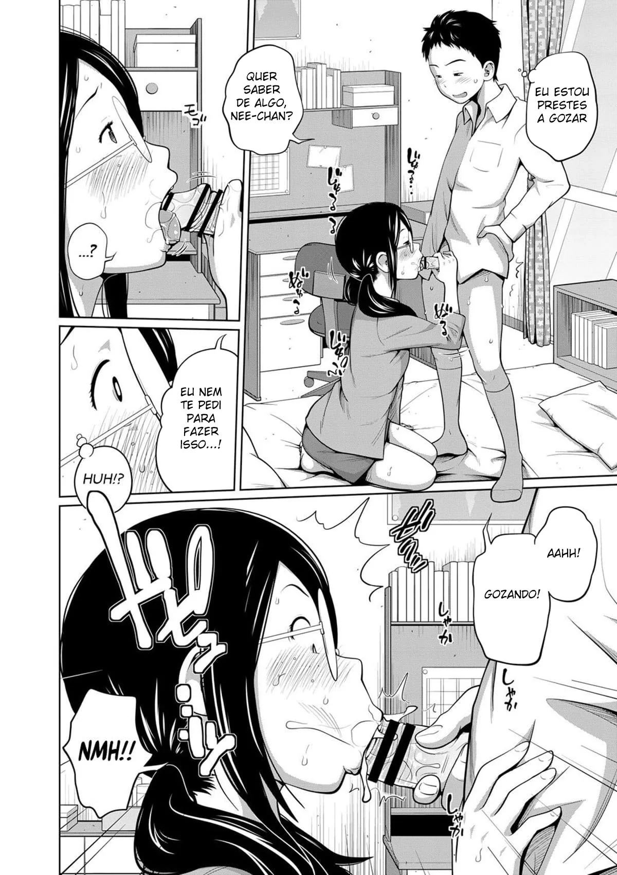 Irmã Safada Dando a Buceta para seu Irmão – Hentai HQ