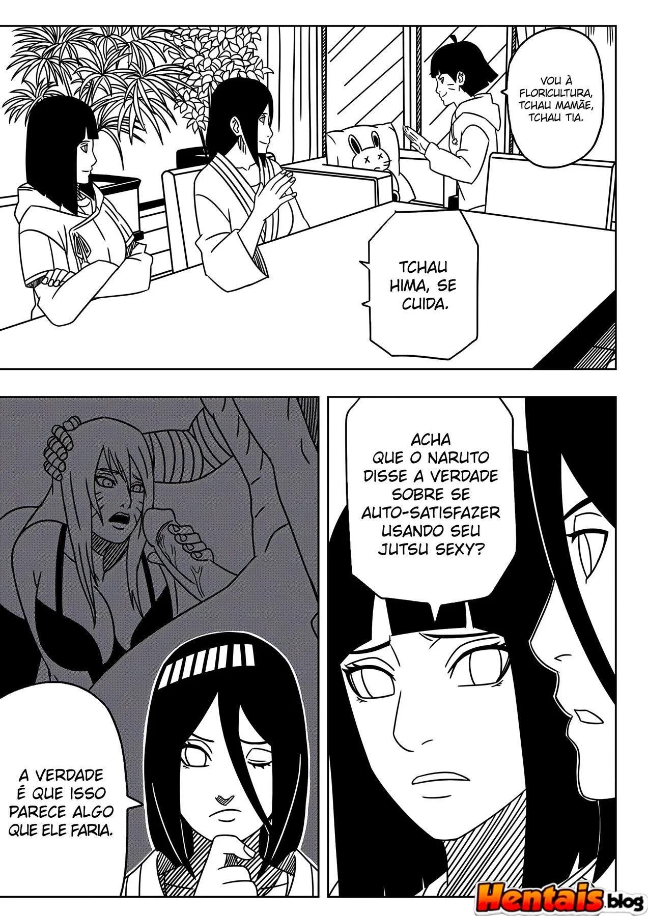 Naruto Comendo as Irmãs Hyuga em um Ménage Quente em HQ Brasileiro