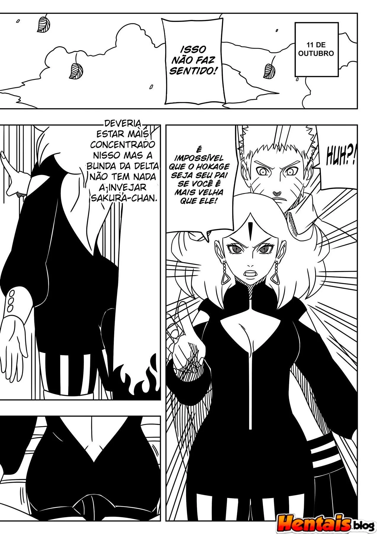 Naruto Comendo as Irmãs Hyuga em um Ménage Quente em HQ Brasileiro