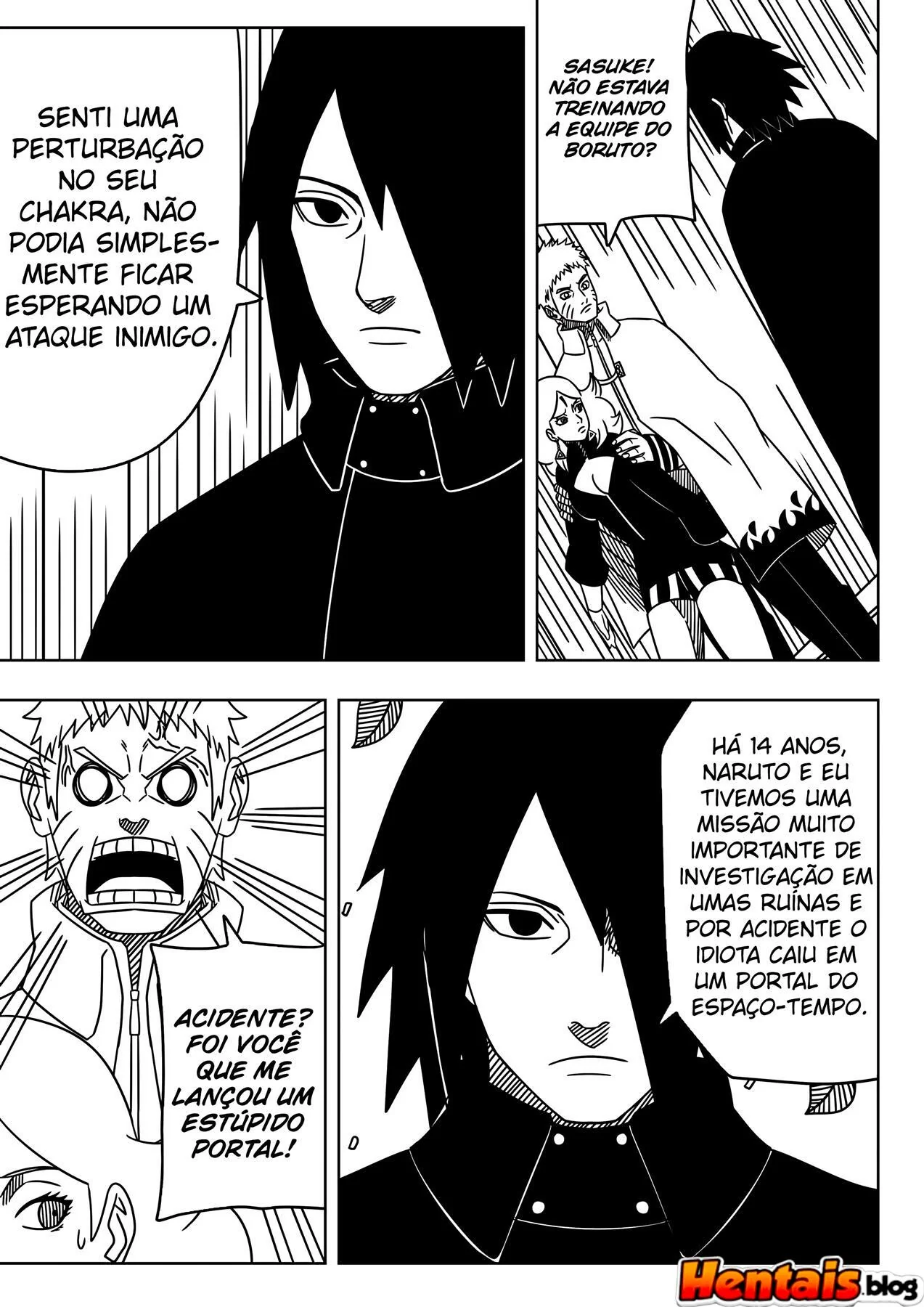 Naruto Comendo as Irmãs Hyuga em um Ménage Quente em HQ Brasileiro