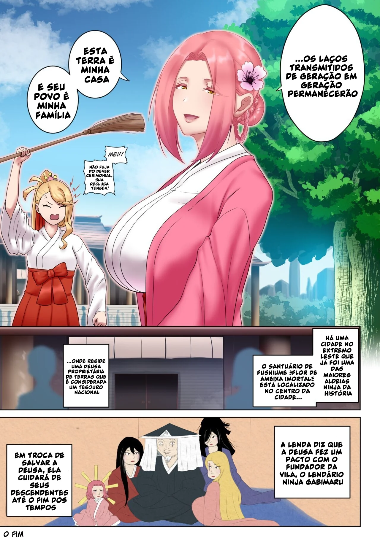 Jigokuraku Hentai: Inferno do Céu – Piranha leva piroca no cu em Hentai HQ Brasileiro