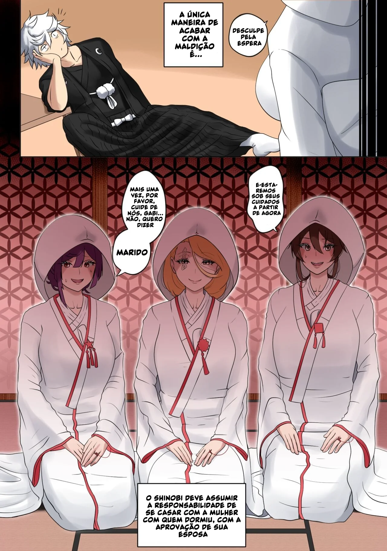 Jigokuraku Hentai: Inferno do Céu – Piranha leva piroca no cu em Hentai HQ Brasileiro