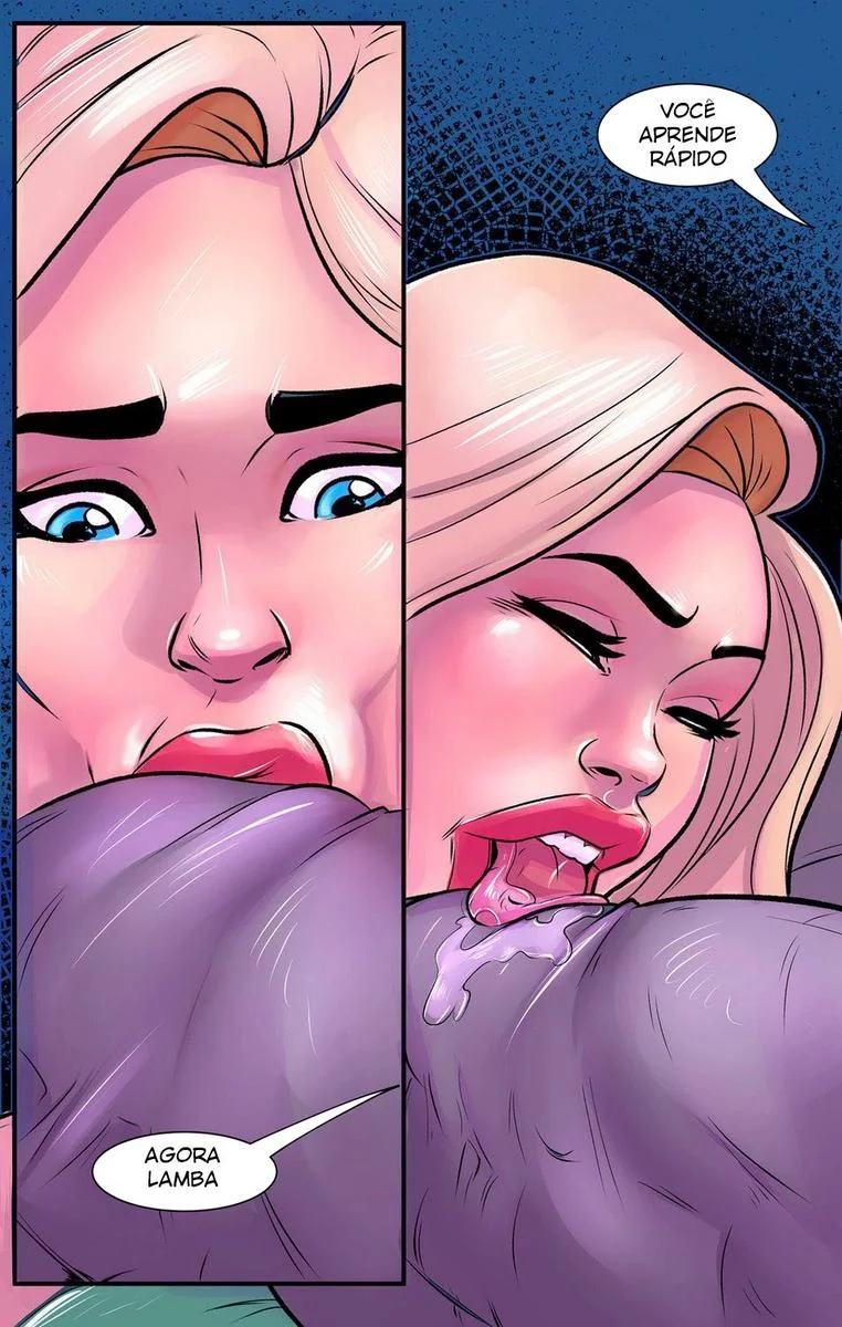 Piranha da Guarda Prisional Leva Rola dos Prisioneiros em Hentai HQ Brasileiro