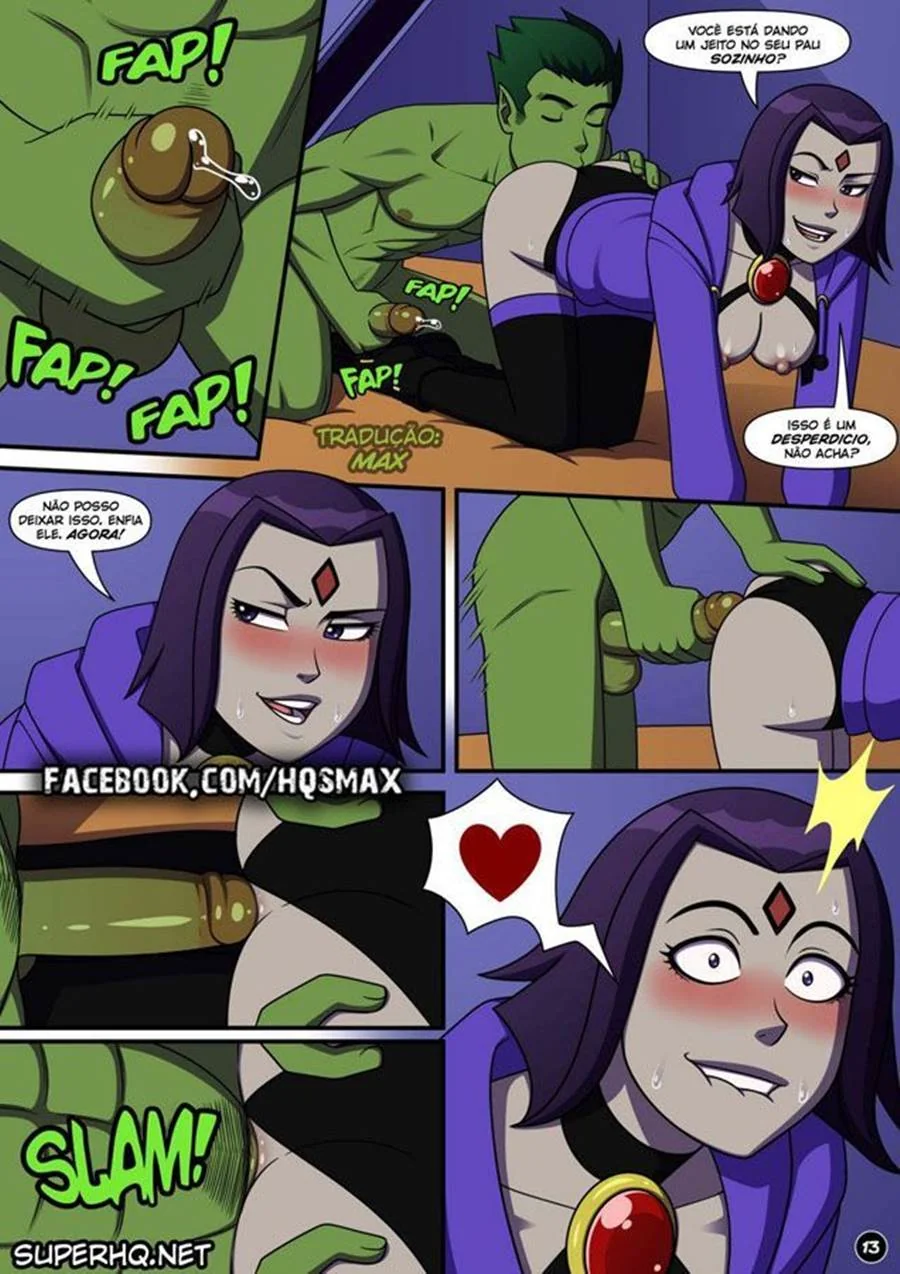 Mutano Arromba o Cu da Ravena e Fode Gostoso em Hentai HQ Brasileiro