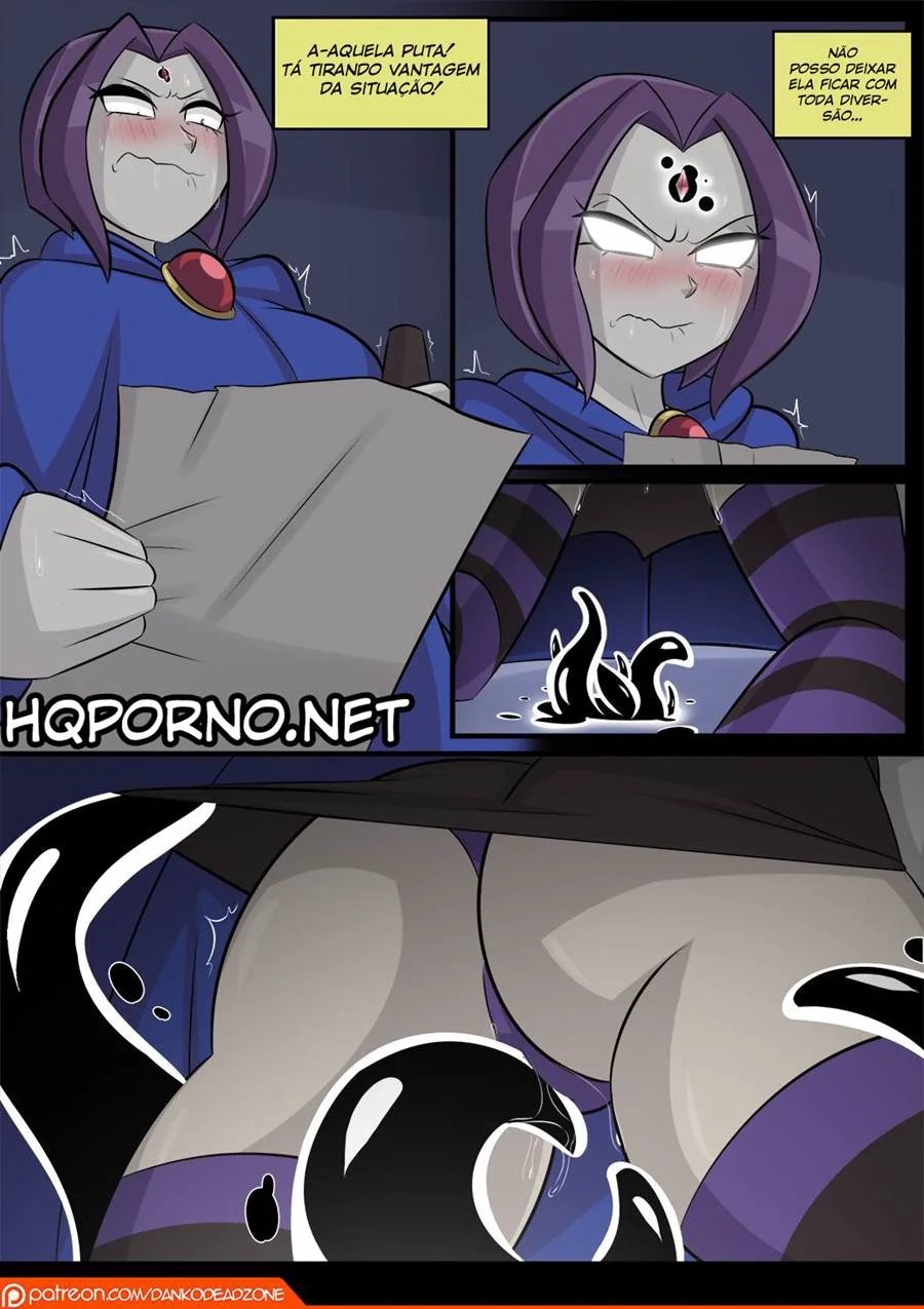 Jovens Titãs Hentai: Orgia entre Ravena e Jinx em HQ Brasileiro