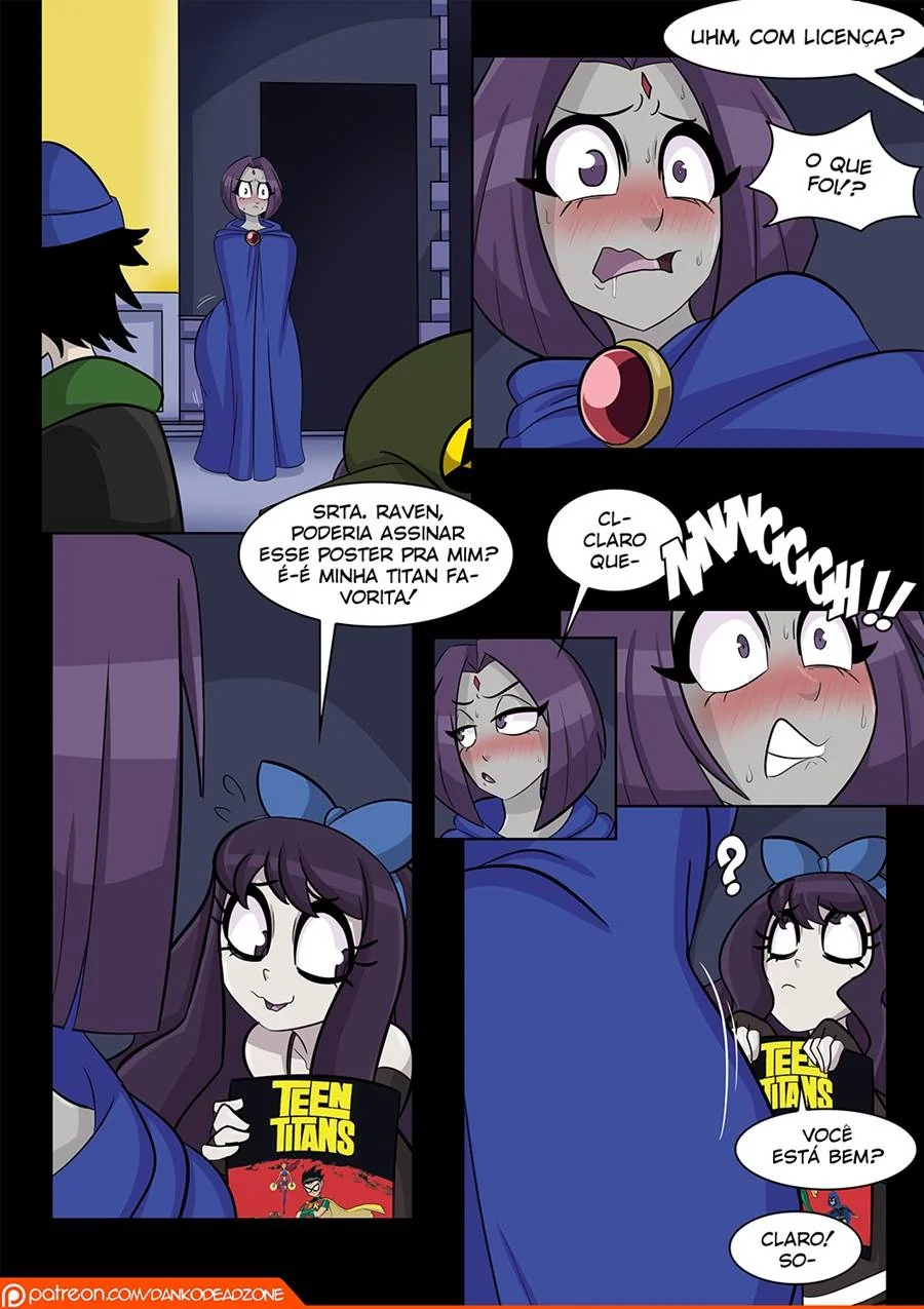 Jovens Titãs Hentai: Orgia entre Ravena e Jinx em HQ Brasileiro