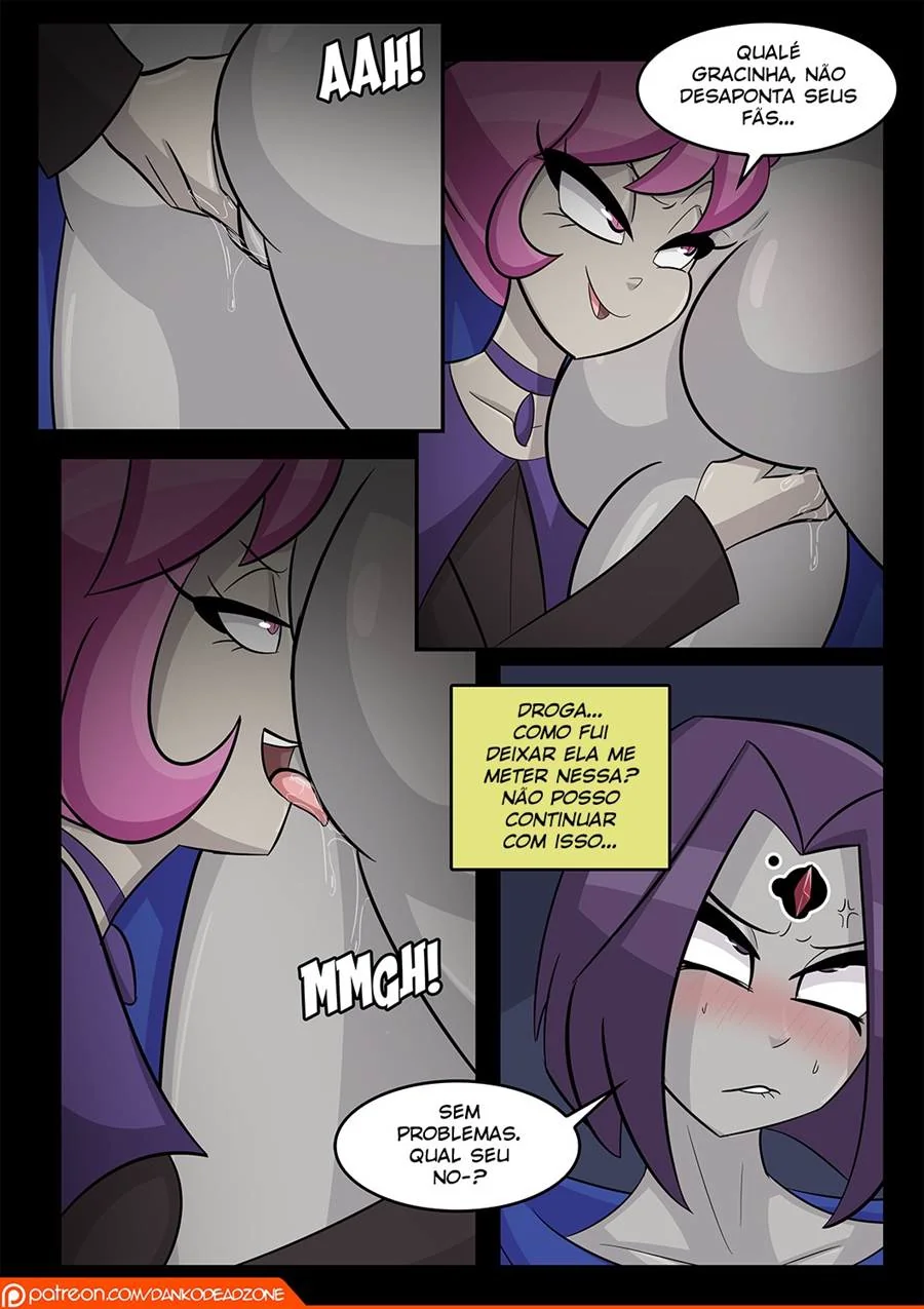 Jovens Titãs Hentai: Orgia entre Ravena e Jinx em HQ Brasileiro