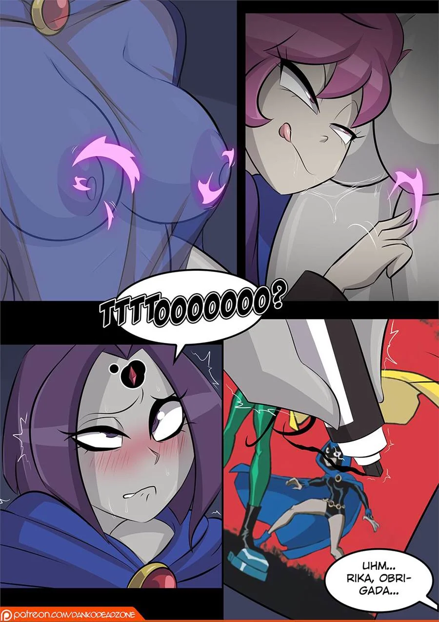 Jovens Titãs Hentai: Orgia entre Ravena e Jinx em HQ Brasileiro
