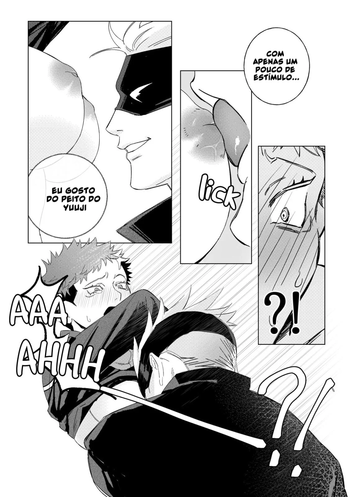 Jujutsu Kaisen Hentai: Itadori Transando com Gojo em Hentai HQ Brasileiro