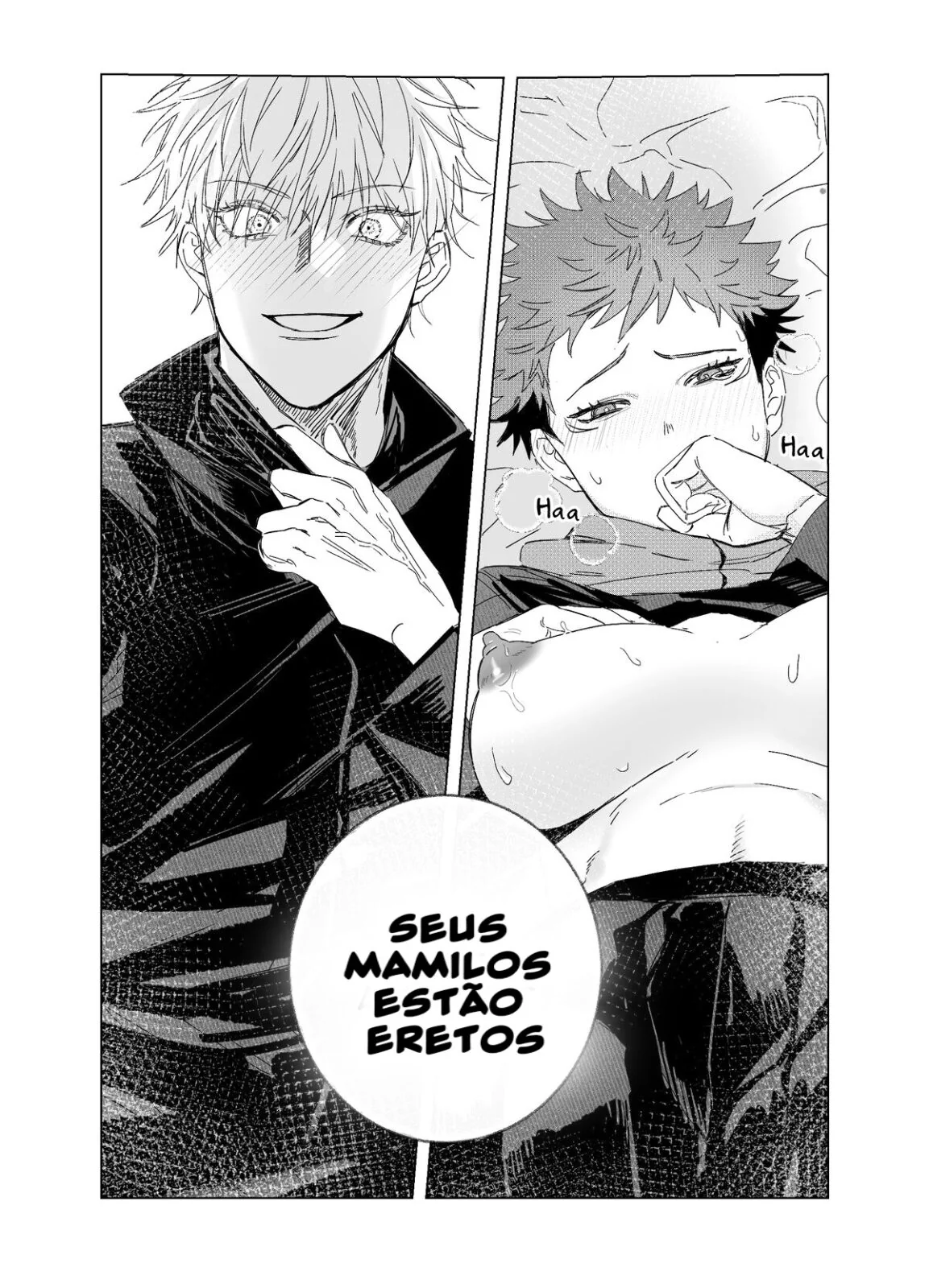 Jujutsu Kaisen Hentai: Itadori Transando com Gojo em Hentai HQ Brasileiro