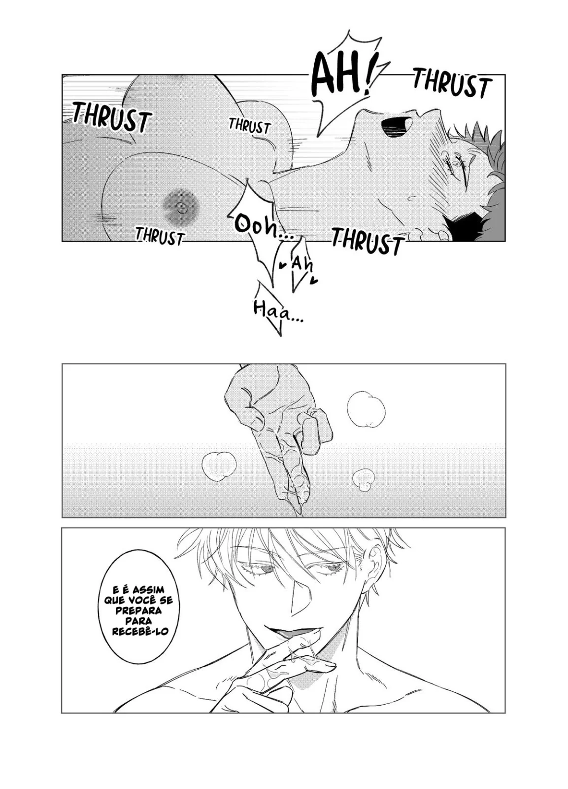 Jujutsu Kaisen Hentai: Itadori Transando com Gojo em Hentai HQ Brasileiro