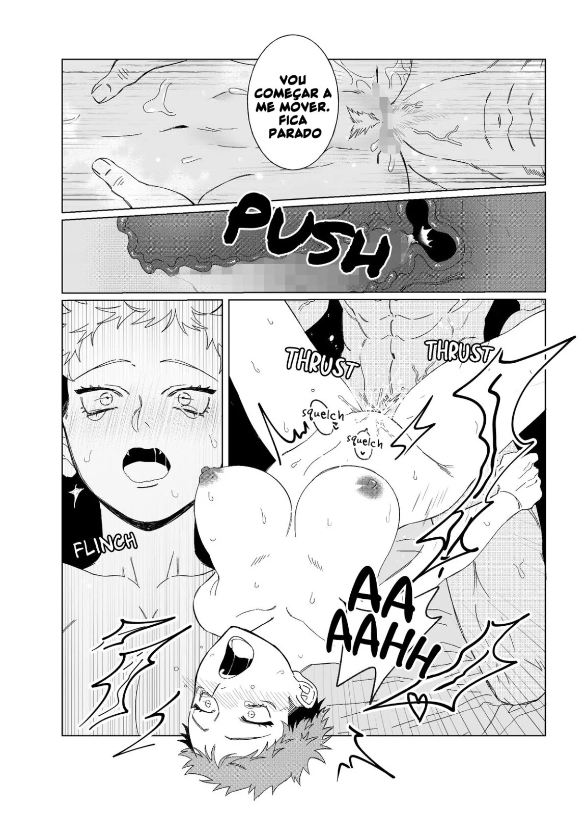 Jujutsu Kaisen Hentai: Itadori Transando com Gojo em Hentai HQ Brasileiro