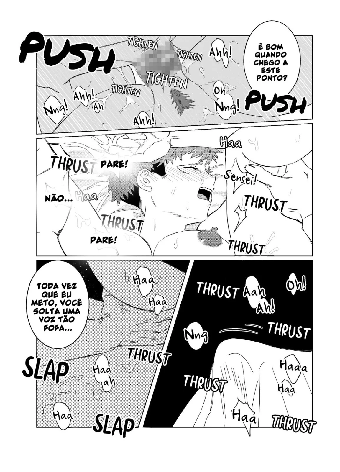 Jujutsu Kaisen Hentai: Itadori Transando com Gojo em Hentai HQ Brasileiro