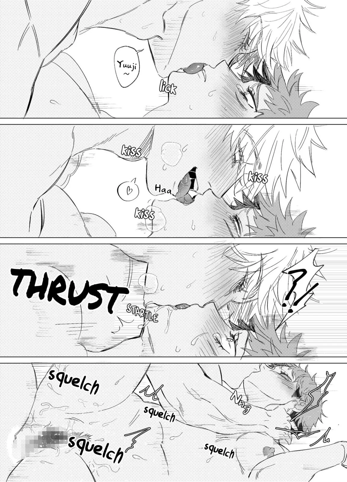 Jujutsu Kaisen Hentai: Itadori Transando com Gojo em Hentai HQ Brasileiro