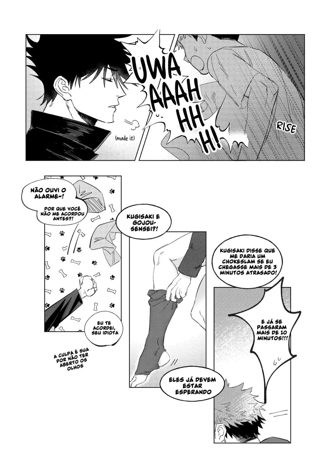 Jujutsu Kaisen Hentai: Itadori Transando com Gojo em Hentai HQ Brasileiro