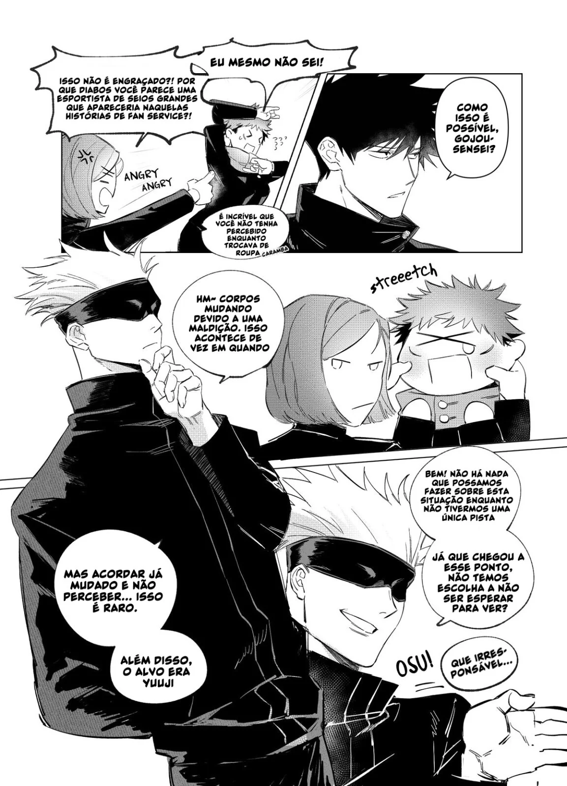 Jujutsu Kaisen Hentai: Itadori Transando com Gojo em Hentai HQ Brasileiro