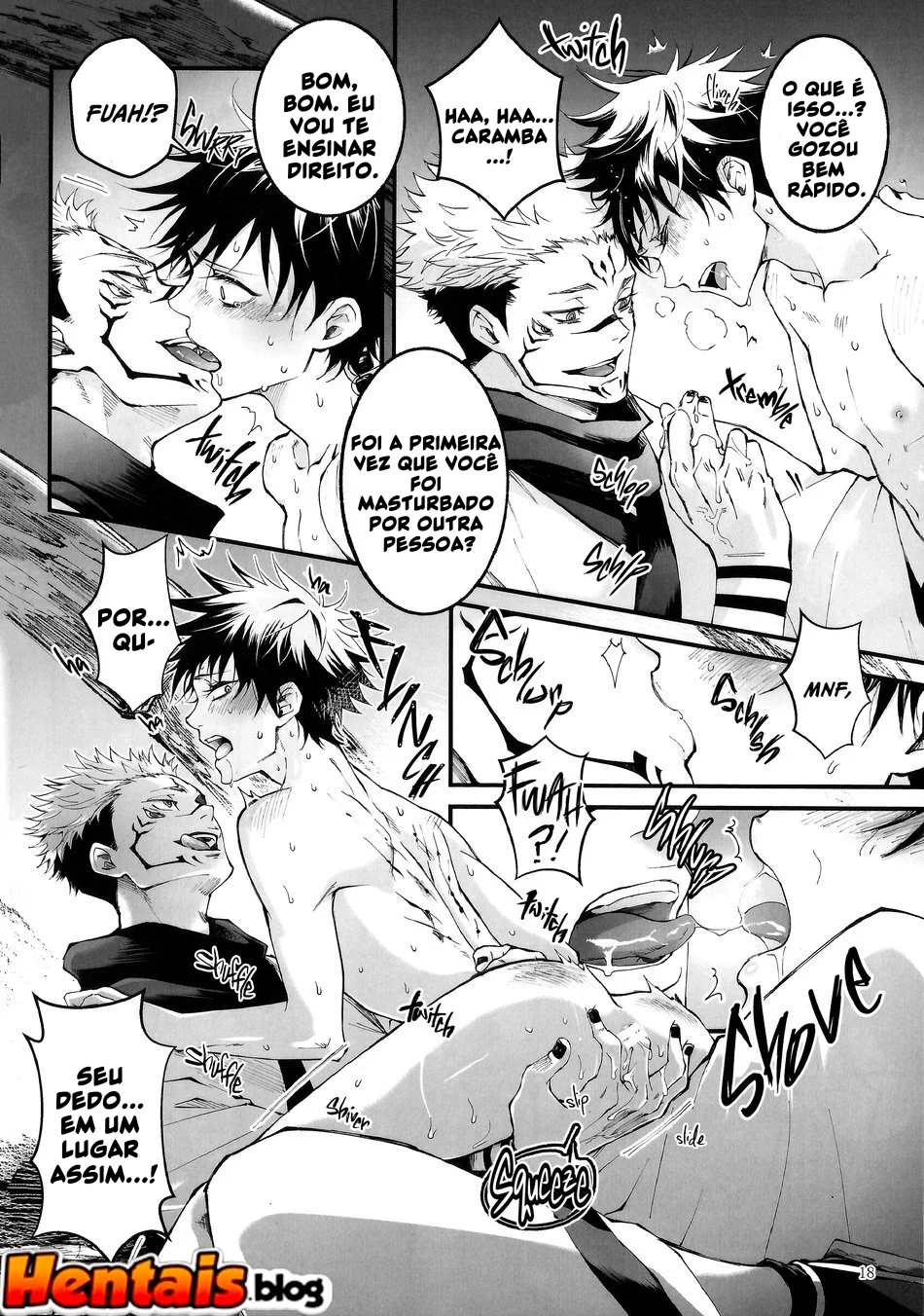 Jujutsu Kaisen: Fushiguro e Sukuna se entregam a uma orgia de piroca – Hentai HQ Brasileiro