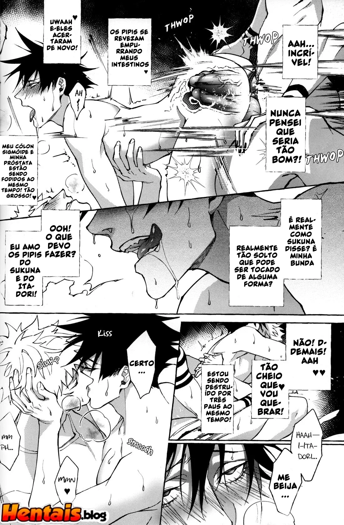 Pernoite em Xião Xing – Sexo Anal e Putaria com Yuuji, Megumi e Sukuna em Hentai HQ Brasileiro!