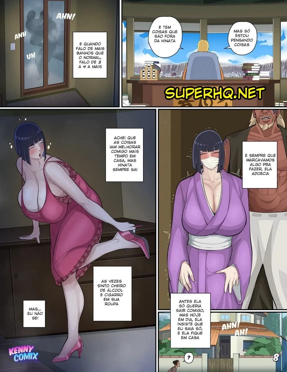Naruto e Hinata: A Piranha dos Quadrinhos com Bee-sama em Hentai HQ Brasileiro