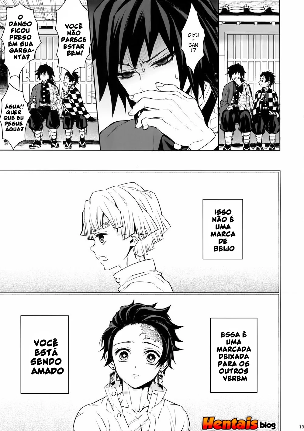 Tanjiro Kamado e Giyu Tomioka: Putaria Sem Limites em Kimetsu No Yaiba Hentai HQ Brasileiro