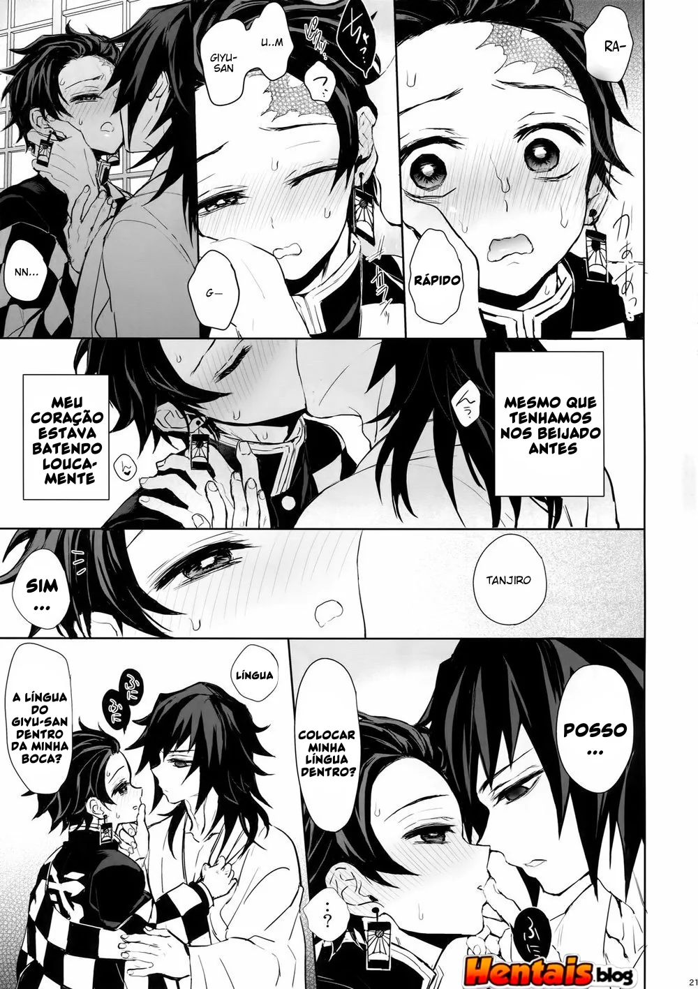 Tanjiro Kamado e Giyu Tomioka: Putaria Sem Limites em Kimetsu No Yaiba Hentai HQ Brasileiro
