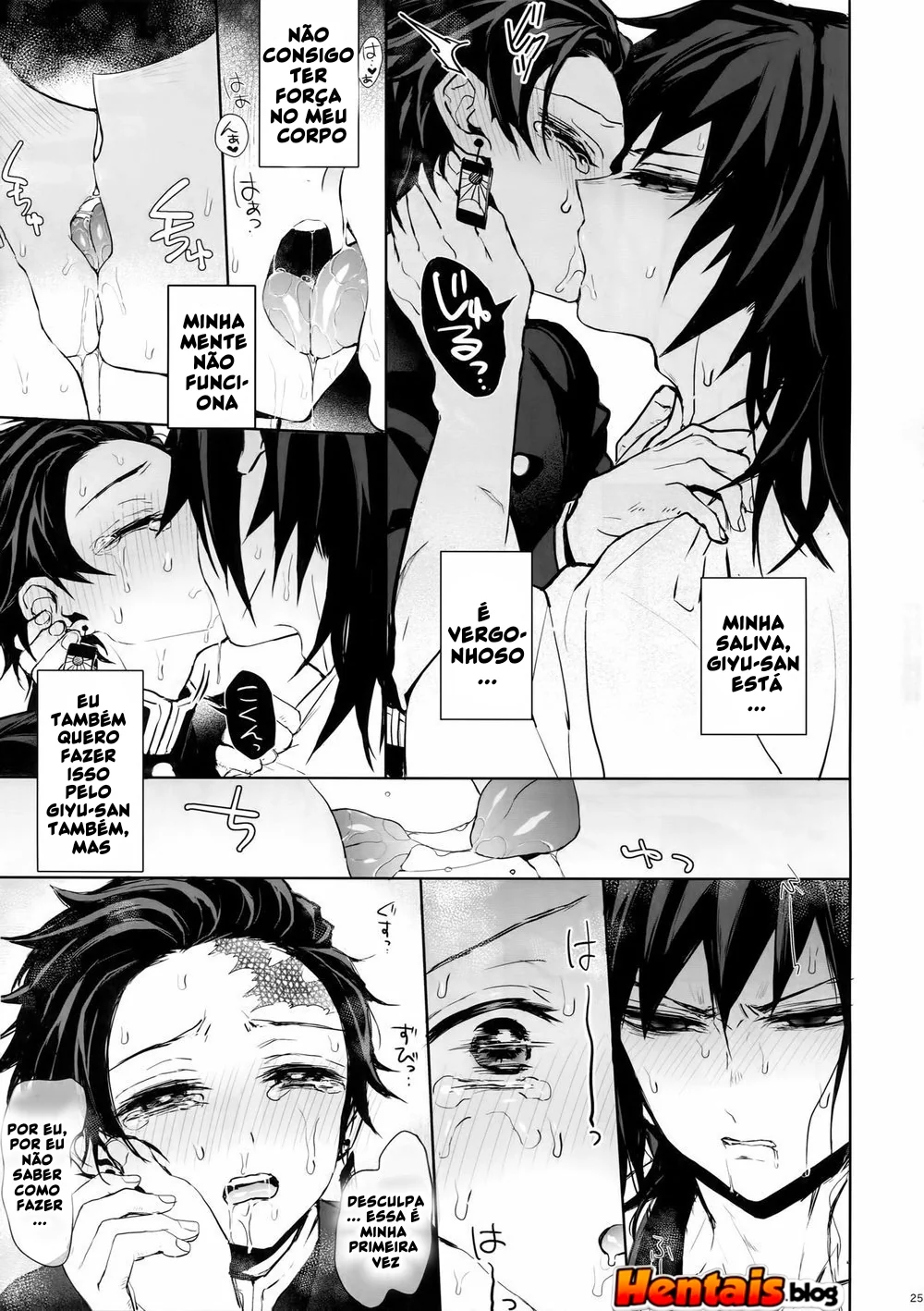 Tanjiro Kamado e Giyu Tomioka: Putaria Sem Limites em Kimetsu No Yaiba Hentai HQ Brasileiro