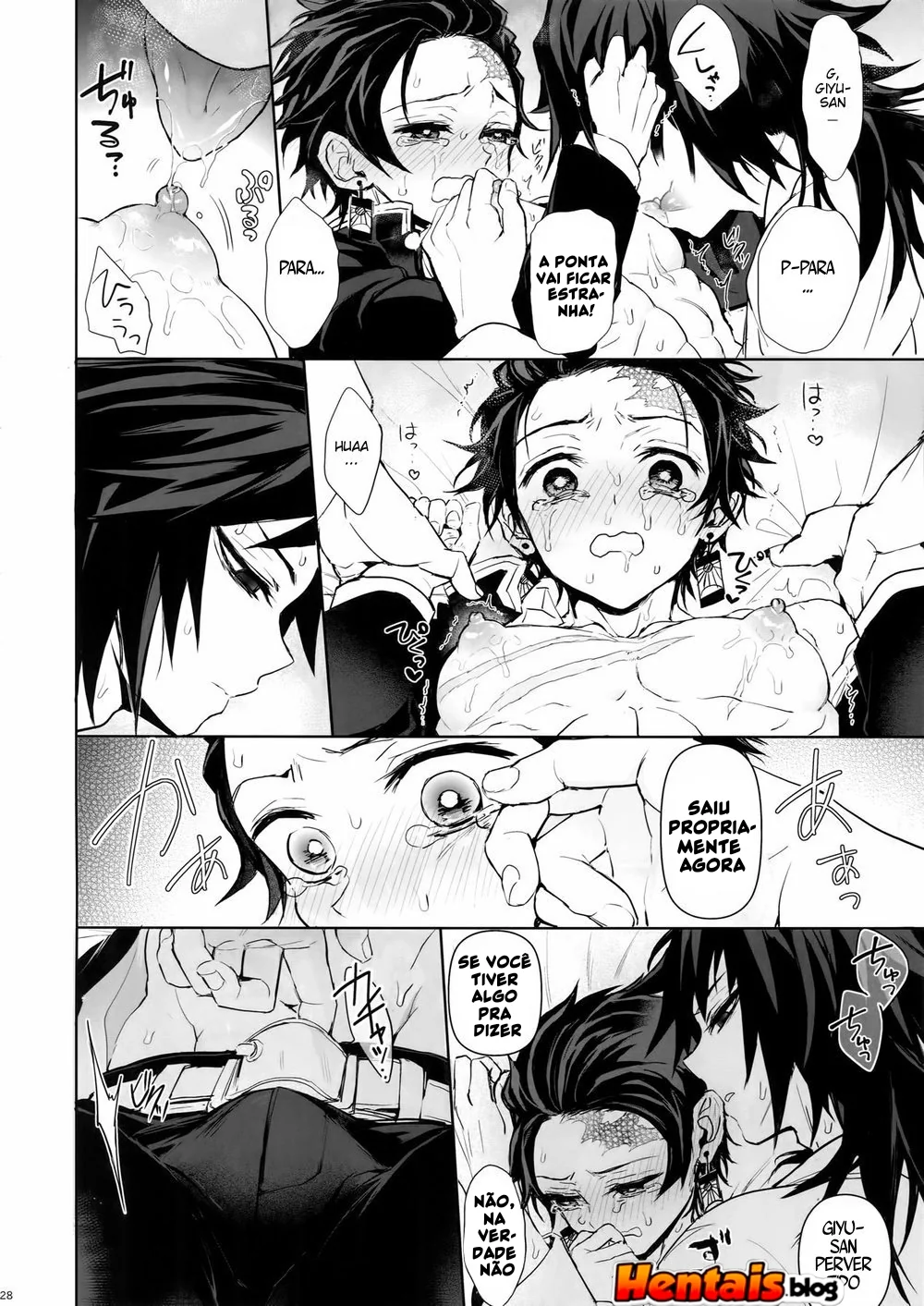 Tanjiro Kamado e Giyu Tomioka: Putaria Sem Limites em Kimetsu No Yaiba Hentai HQ Brasileiro
