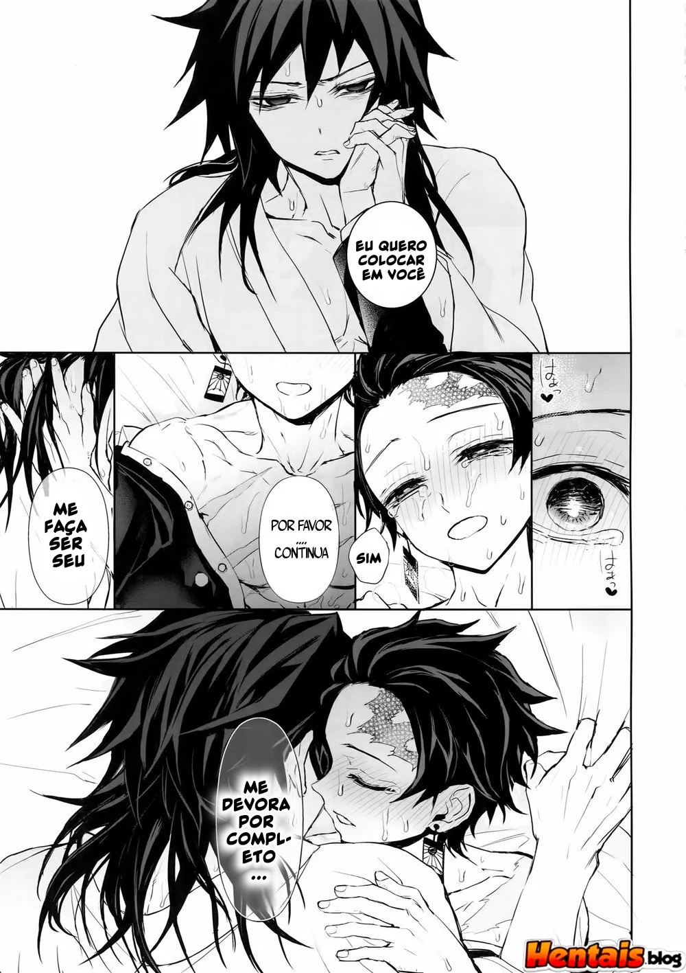 Tanjiro Kamado e Giyu Tomioka: Putaria Sem Limites em Kimetsu No Yaiba Hentai HQ Brasileiro
