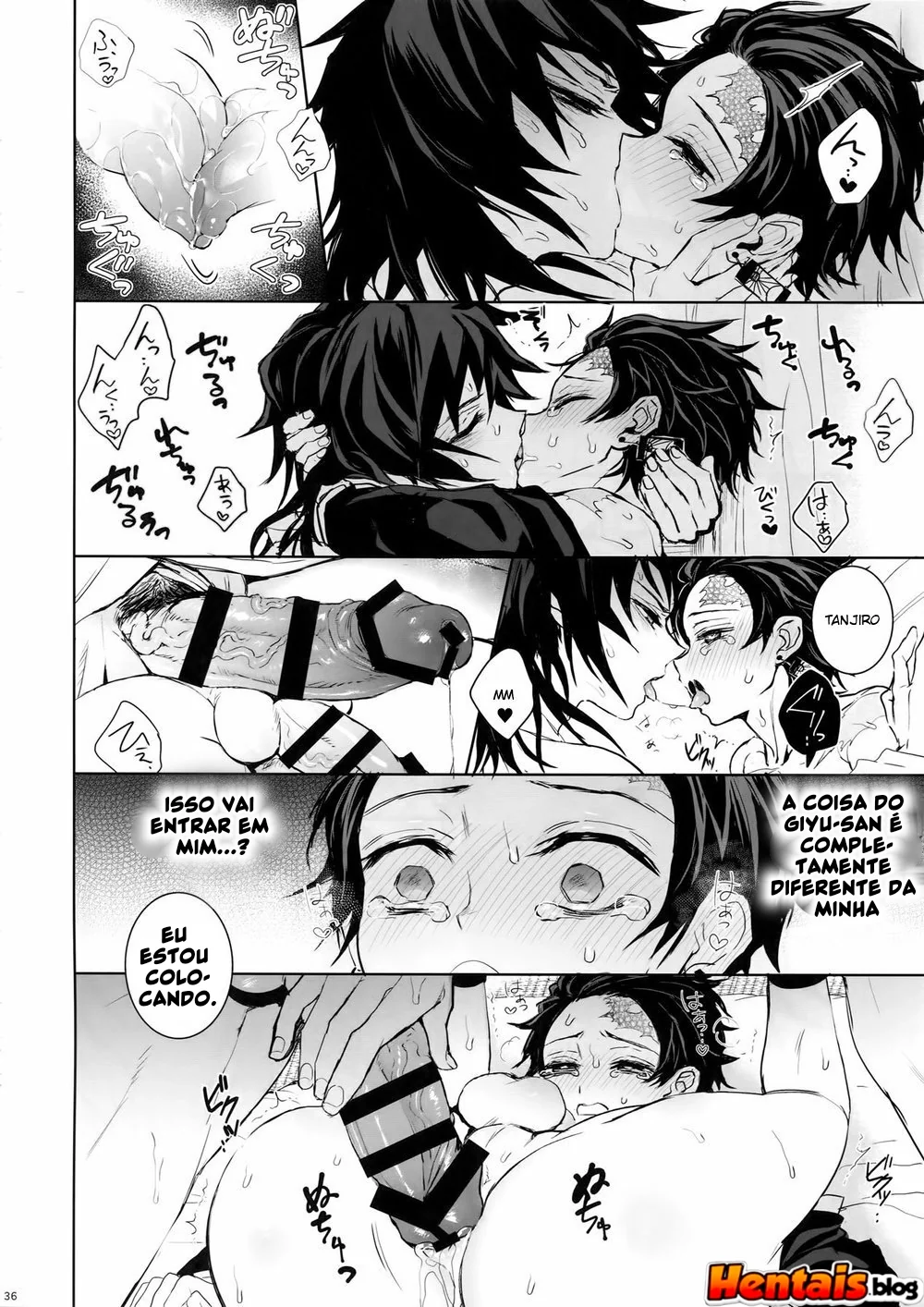 Tanjiro Kamado e Giyu Tomioka: Putaria Sem Limites em Kimetsu No Yaiba Hentai HQ Brasileiro