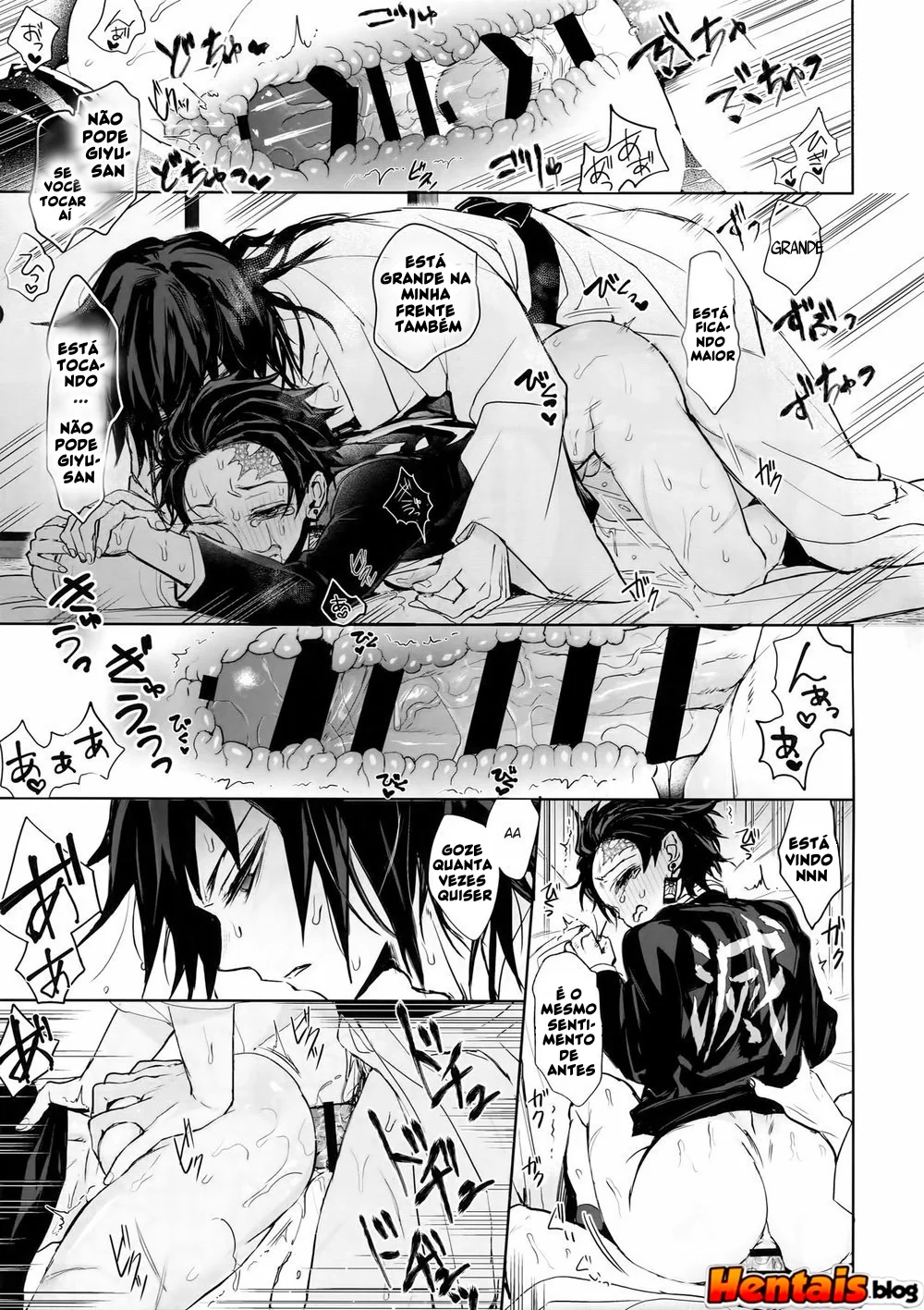 Tanjiro Kamado e Giyu Tomioka: Putaria Sem Limites em Kimetsu No Yaiba Hentai HQ Brasileiro