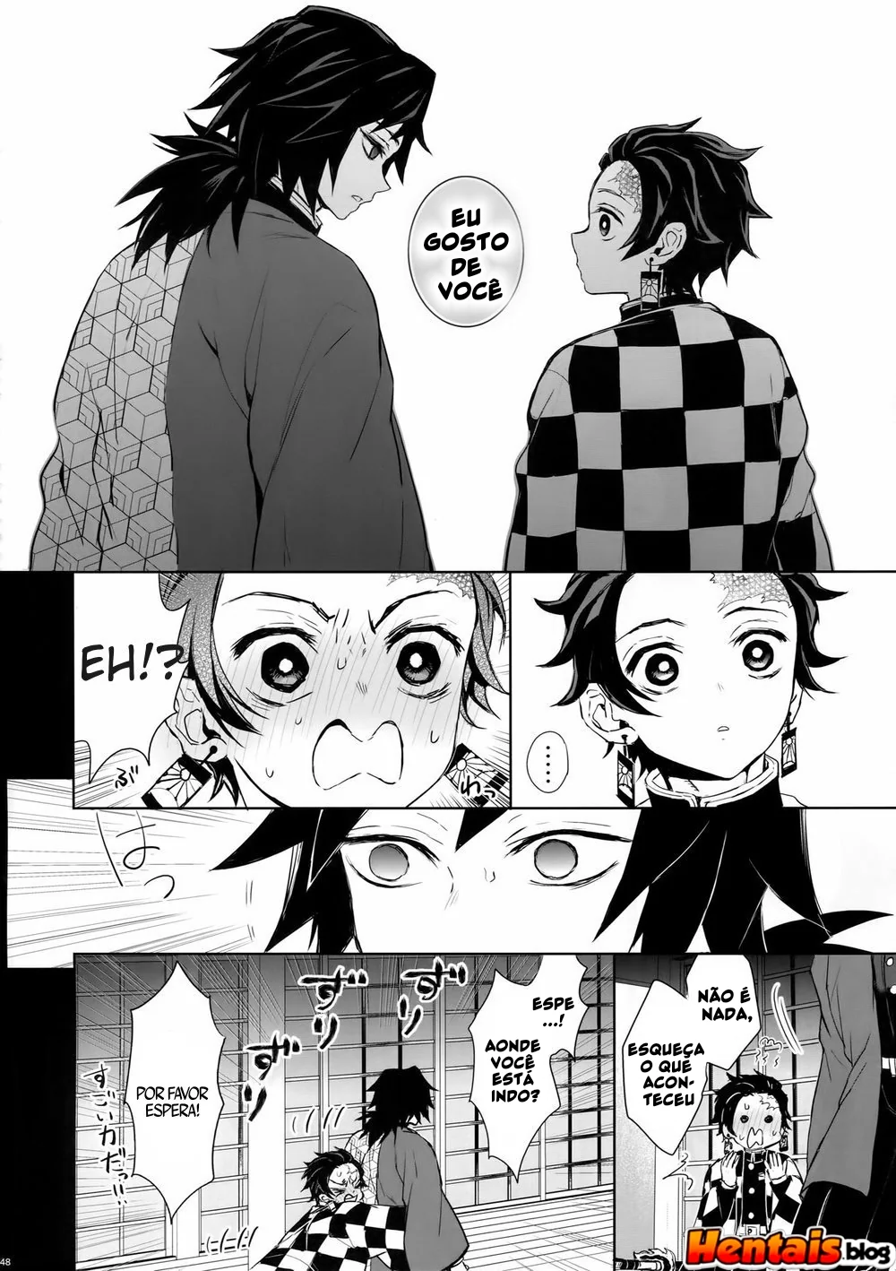 Tanjiro Kamado e Giyu Tomioka: Putaria Sem Limites em Kimetsu No Yaiba Hentai HQ Brasileiro