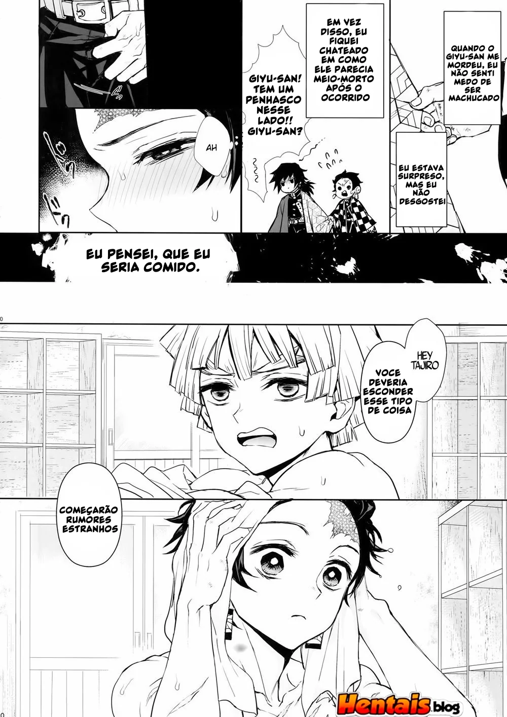 Tanjiro Kamado e Giyu Tomioka: Putaria Sem Limites em Kimetsu No Yaiba Hentai HQ Brasileiro