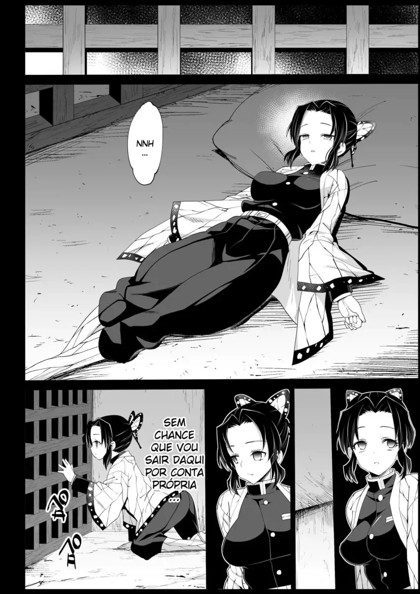 Estupro de Shinobu Kochou: Piranha dos Kimetsu no Yaiba é Violentada por Velhos Demônios – Hentai HQ Brasileiro