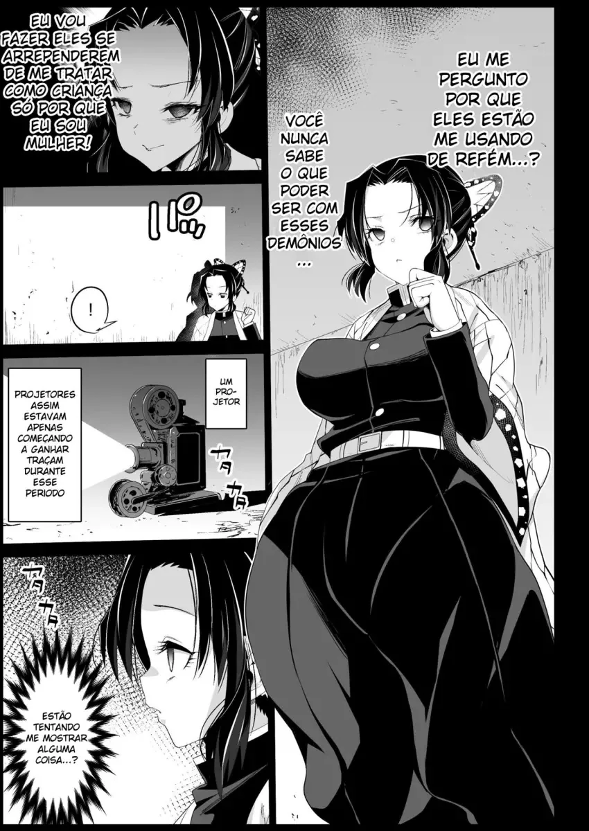 Estupro de Shinobu Kochou: Piranha dos Kimetsu no Yaiba é Violentada por Velhos Demônios – Hentai HQ Brasileiro