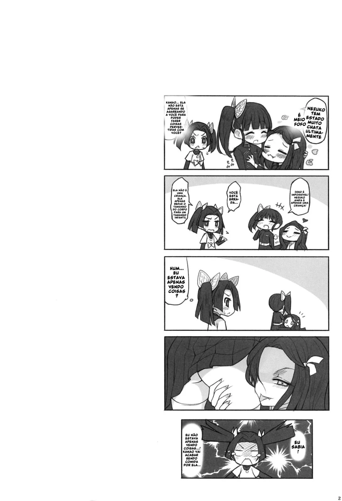 Orgia entre Kimetsu no Yaiba: Kanao Tsuyuri Nezuko Kamado Shinobu Kochou em Hentai HQ Brasileiro