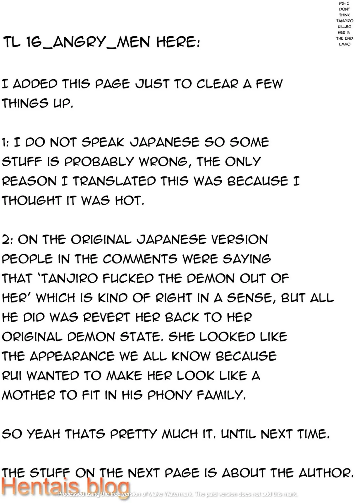 Tanjirou Kamado e a Pica da Mãe Aranha Demônio em Kimetsu no Yaiba: Buceta em Chamas em HQ Brasileiro