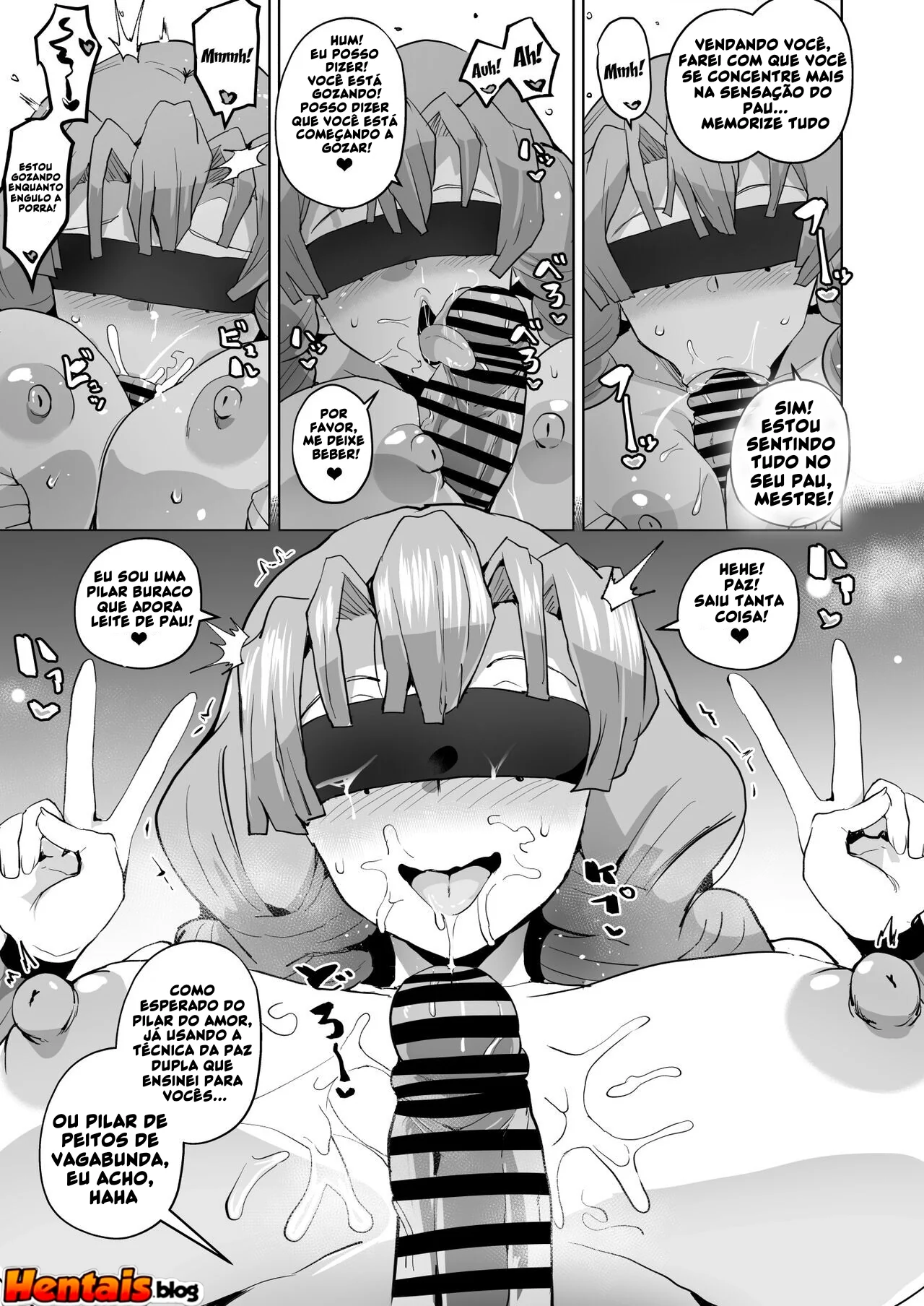 Kimetsu no Yaiba: A Piranha da Buceta Sanguinolenta em Hentai HQ