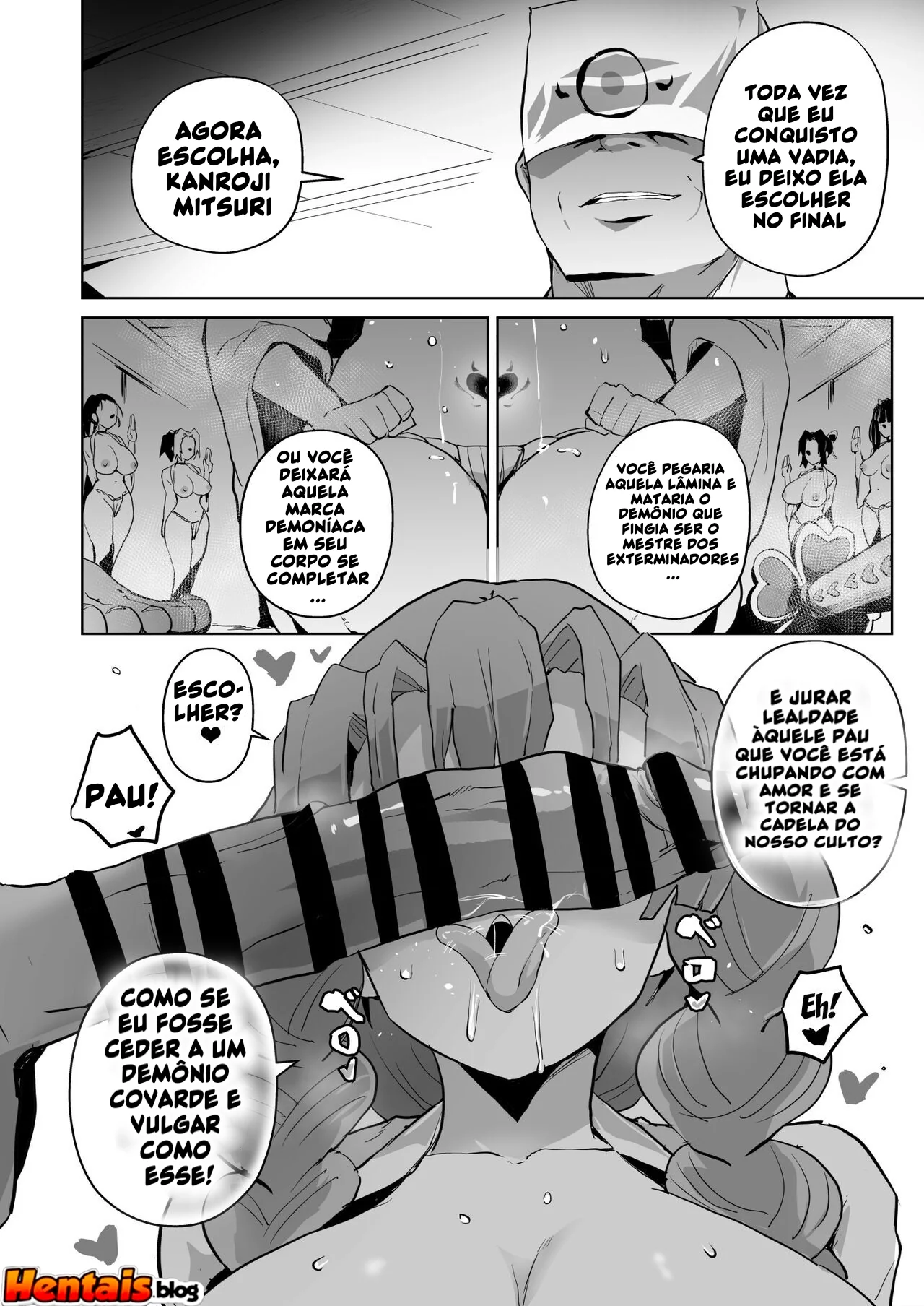 Kimetsu no Yaiba: A Piranha da Buceta Sanguinolenta em Hentai HQ