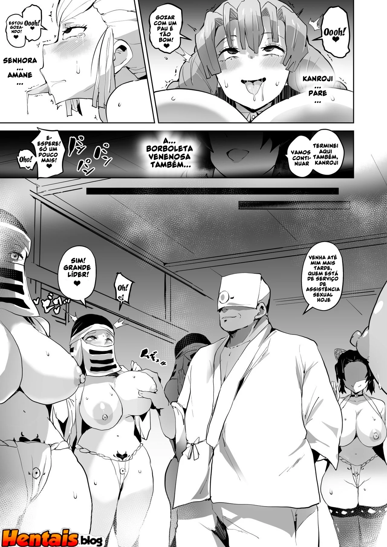 Kimetsu no Yaiba: A Piranha da Buceta Sanguinolenta em Hentai HQ