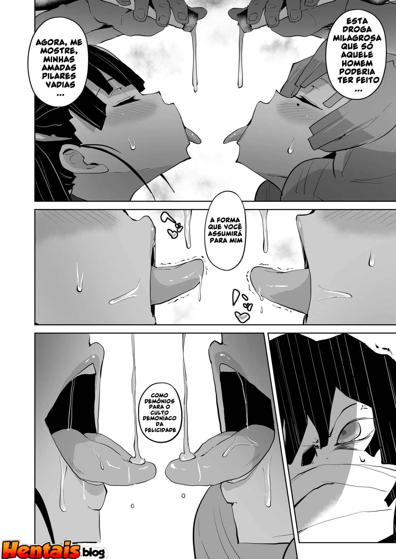 Kimetsu no Yaiba: A Piranha da Buceta Sanguinolenta em Hentai HQ
