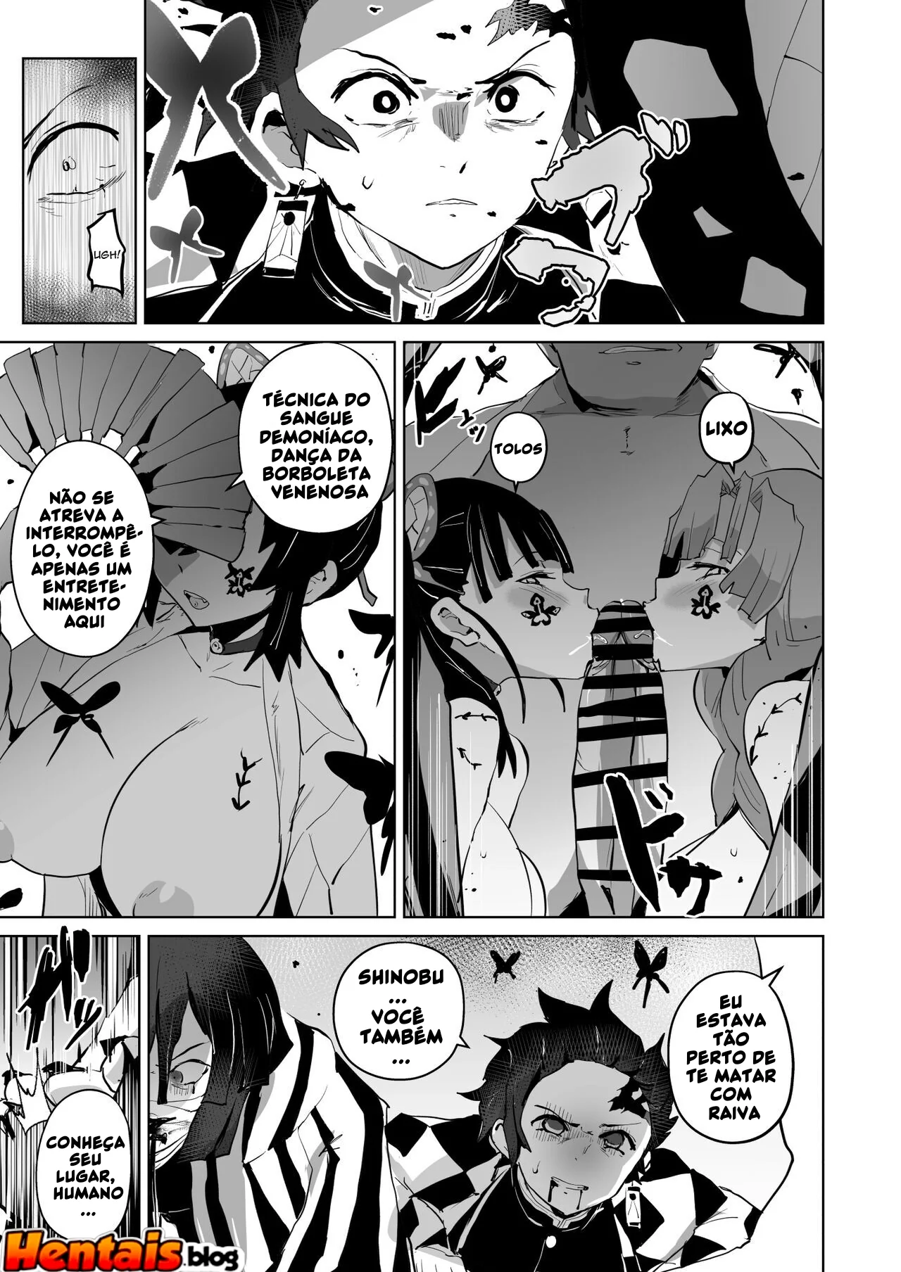 Kimetsu no Yaiba: A Piranha da Buceta Sanguinolenta em Hentai HQ