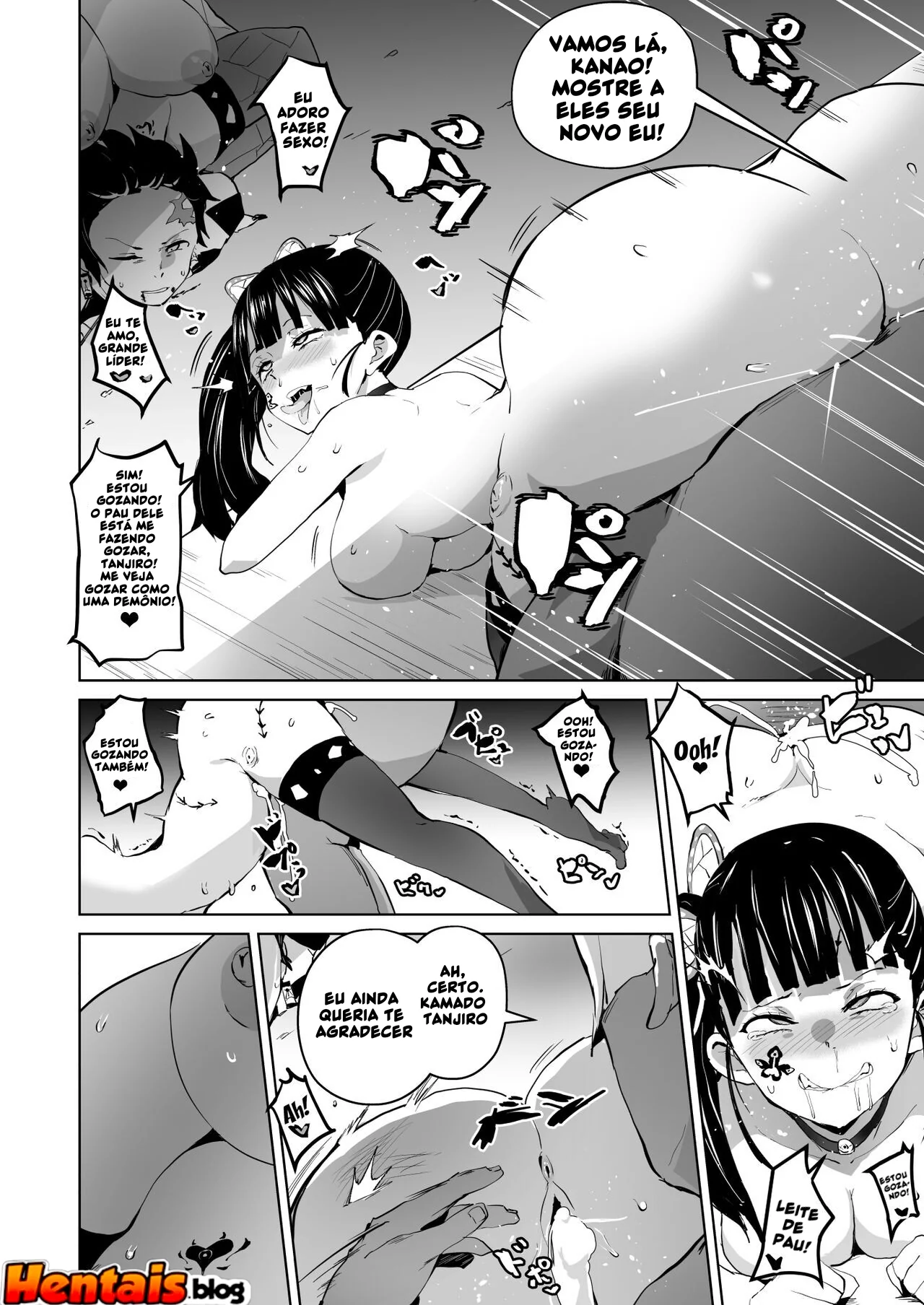 Kimetsu no Yaiba: A Piranha da Buceta Sanguinolenta em Hentai HQ