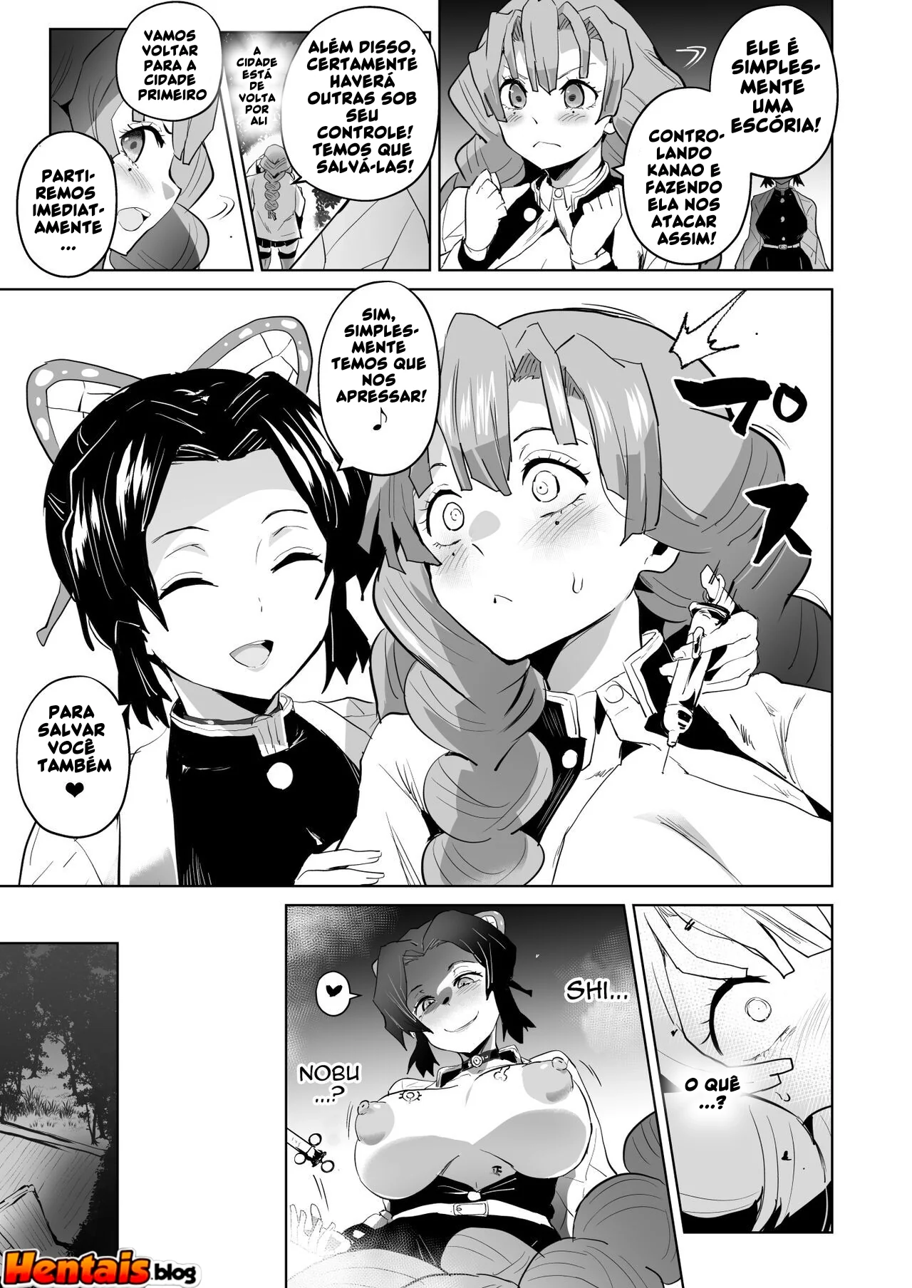 Kimetsu no Yaiba: A Piranha da Buceta Sanguinolenta em Hentai HQ