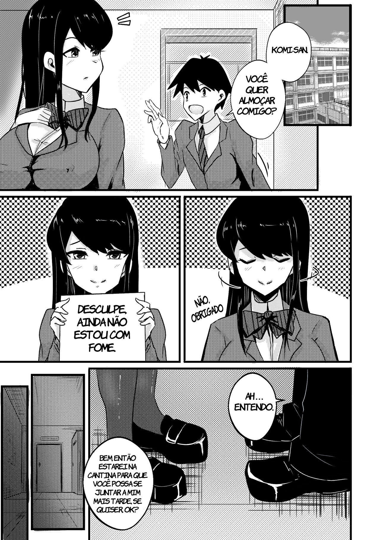 Três Pirocas para Shouko Komi – Hentai HQ de Três Dotados Socando na Gostosa!