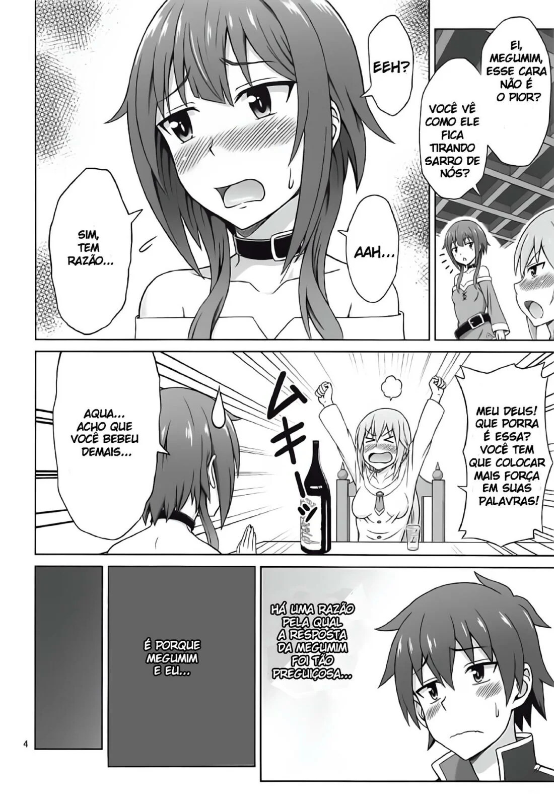 Konosuba Hentai: Fodendo as Gostosas e Gozando Dentro da Buceta em HQ Brasileiro!
