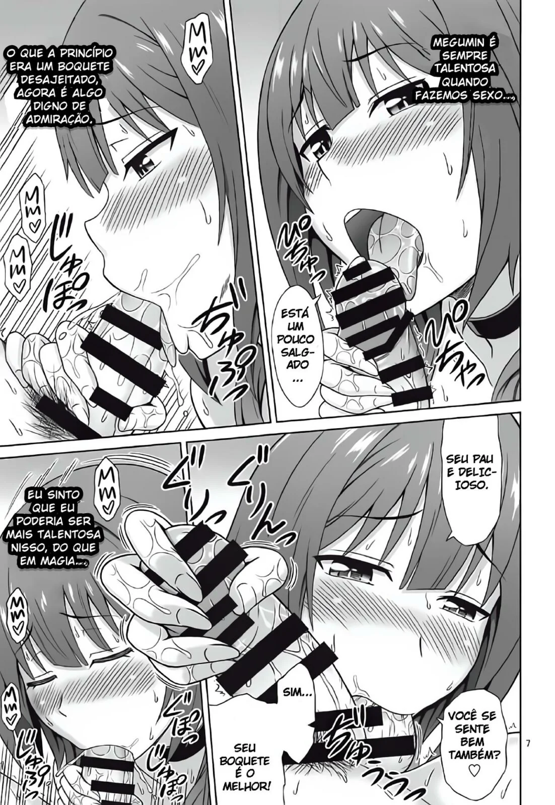 Konosuba Hentai: Fodendo as Gostosas e Gozando Dentro da Buceta em HQ Brasileiro!